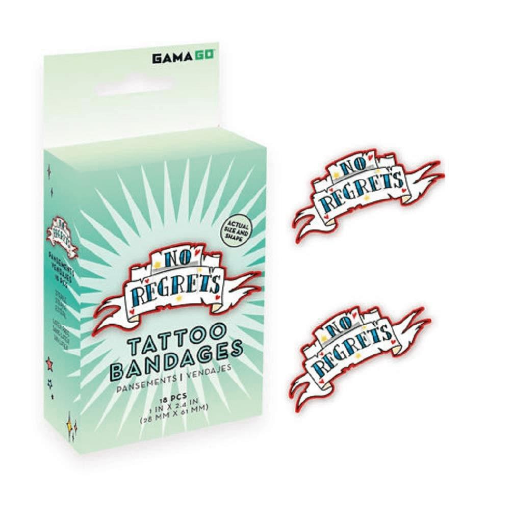 GAMAGO No Regrets Fake Tattoo Bandages | Set of 18