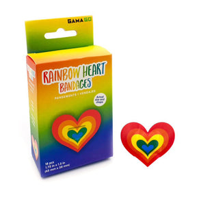 Rainbow Heart Adhesive Bandages | 18 Count