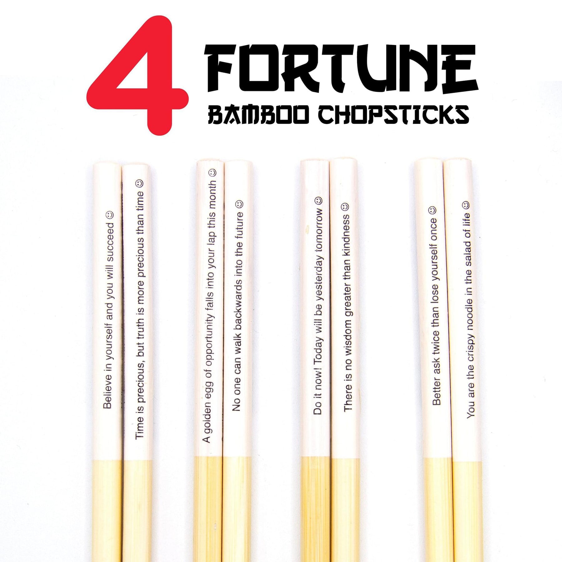 Fortune GAMAGO Cast Bamboo Chopsticks | Set of 4