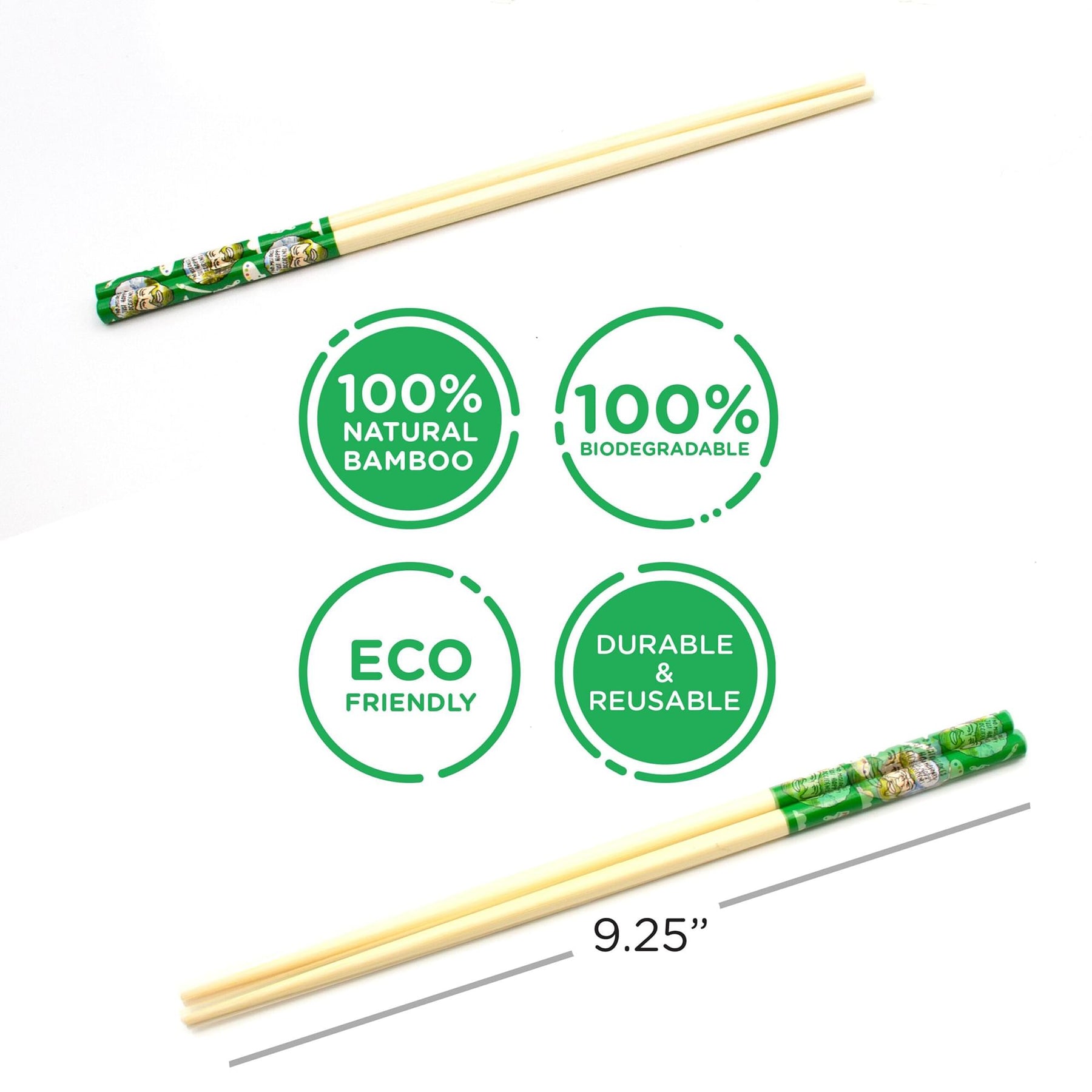 Bob Ross GAMAGO Cast Bamboo Chopsticks | Set of 4
