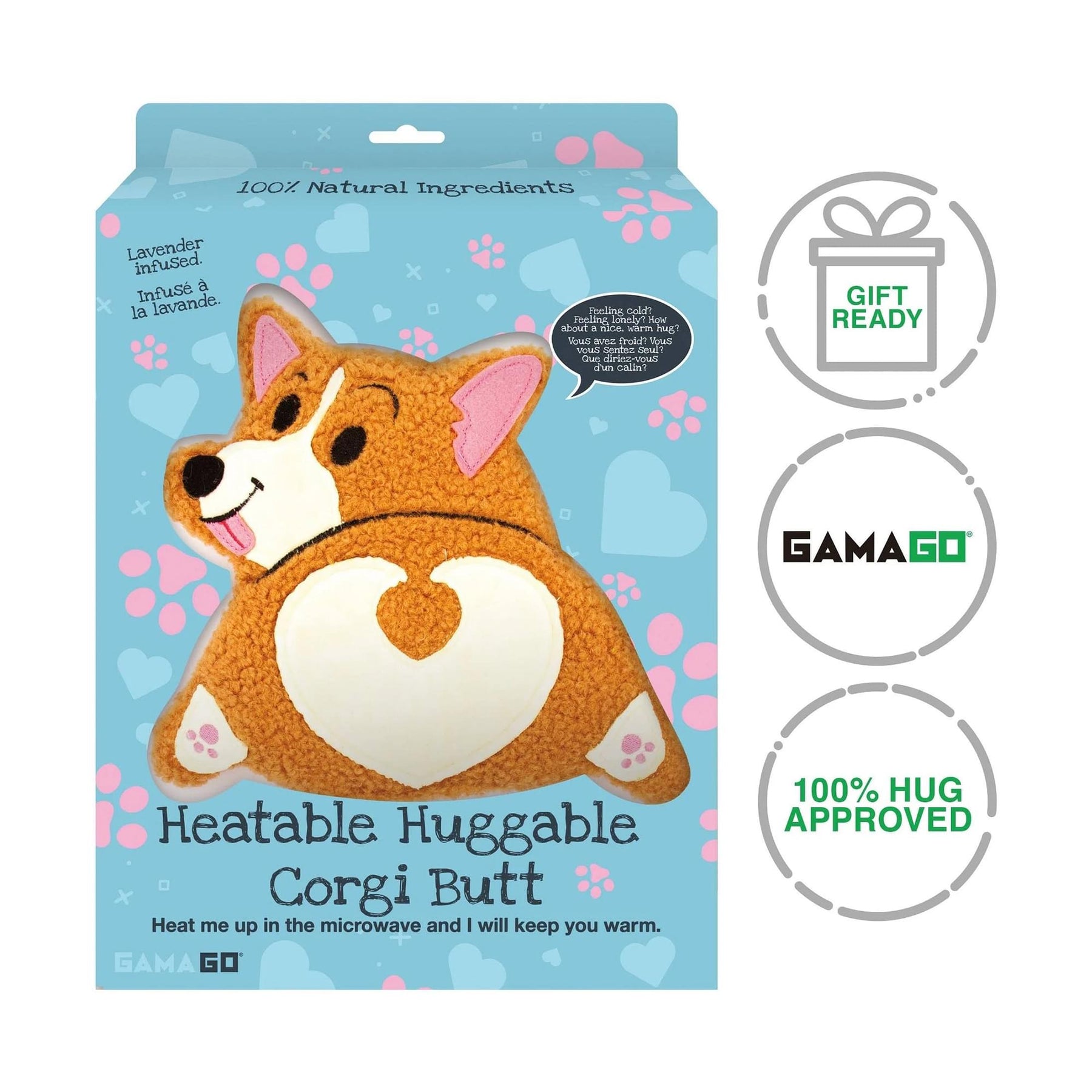 GAMAGO Corgi Butt Heating Pad & Pillow Huggable