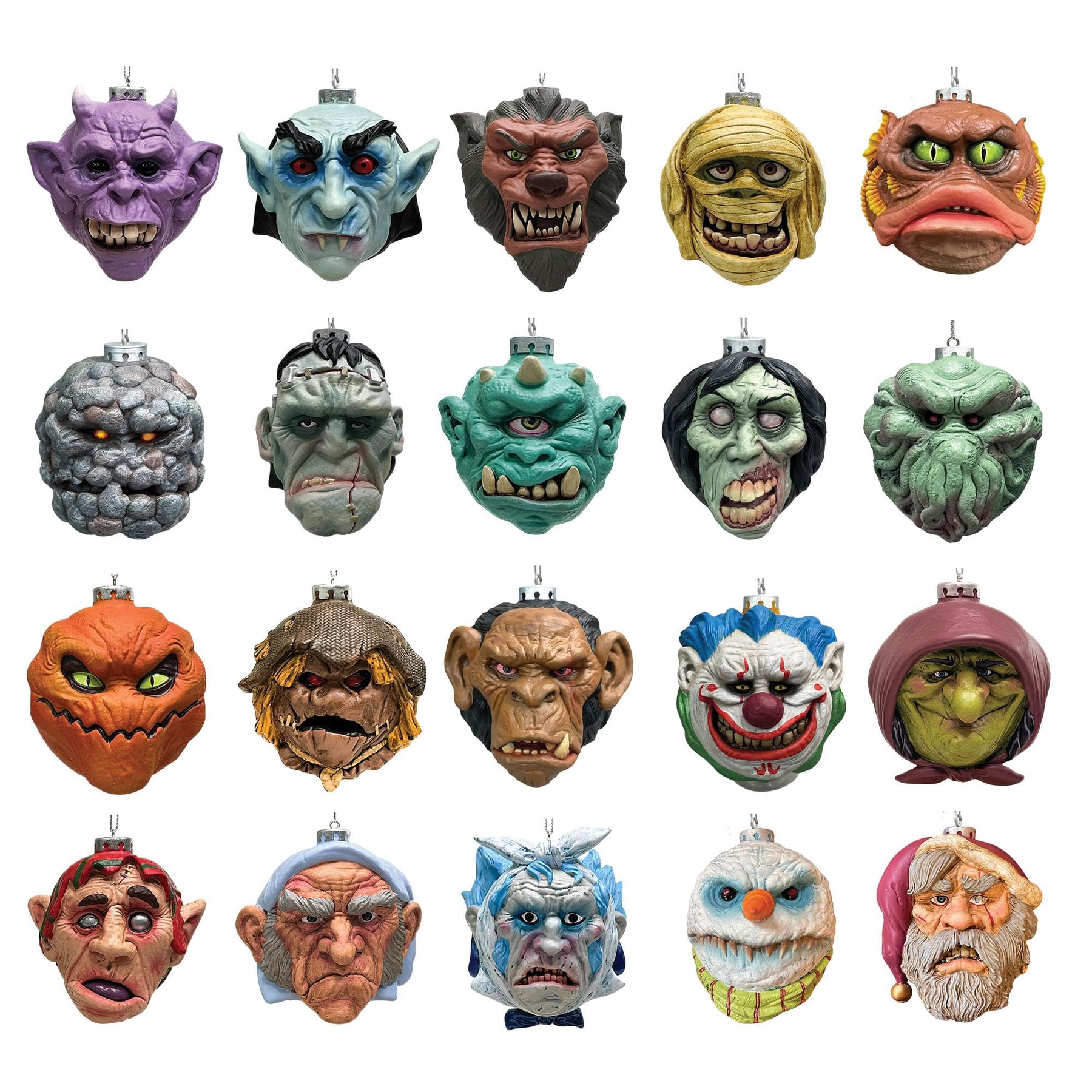 Len Simon's Gorenaments 3.5 Inch Horror Ornament Series 1-4 | Set of 20