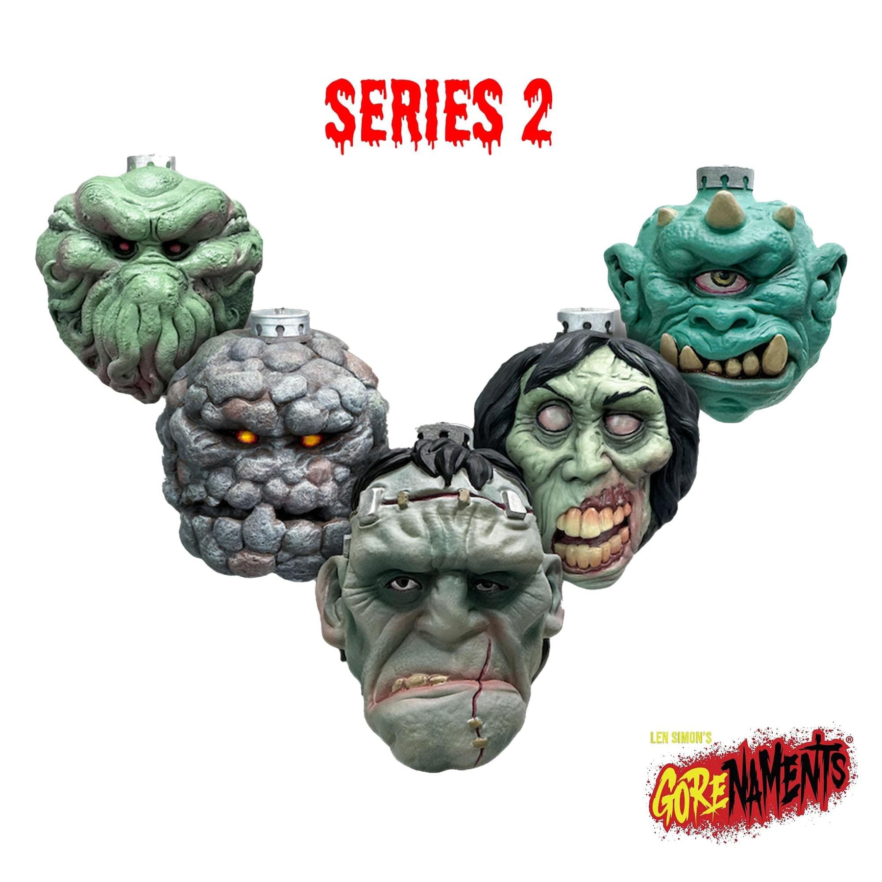 Len Simon's Gorenaments 3.5 Inch Horror Ornament Series 1-4 | Set of 20