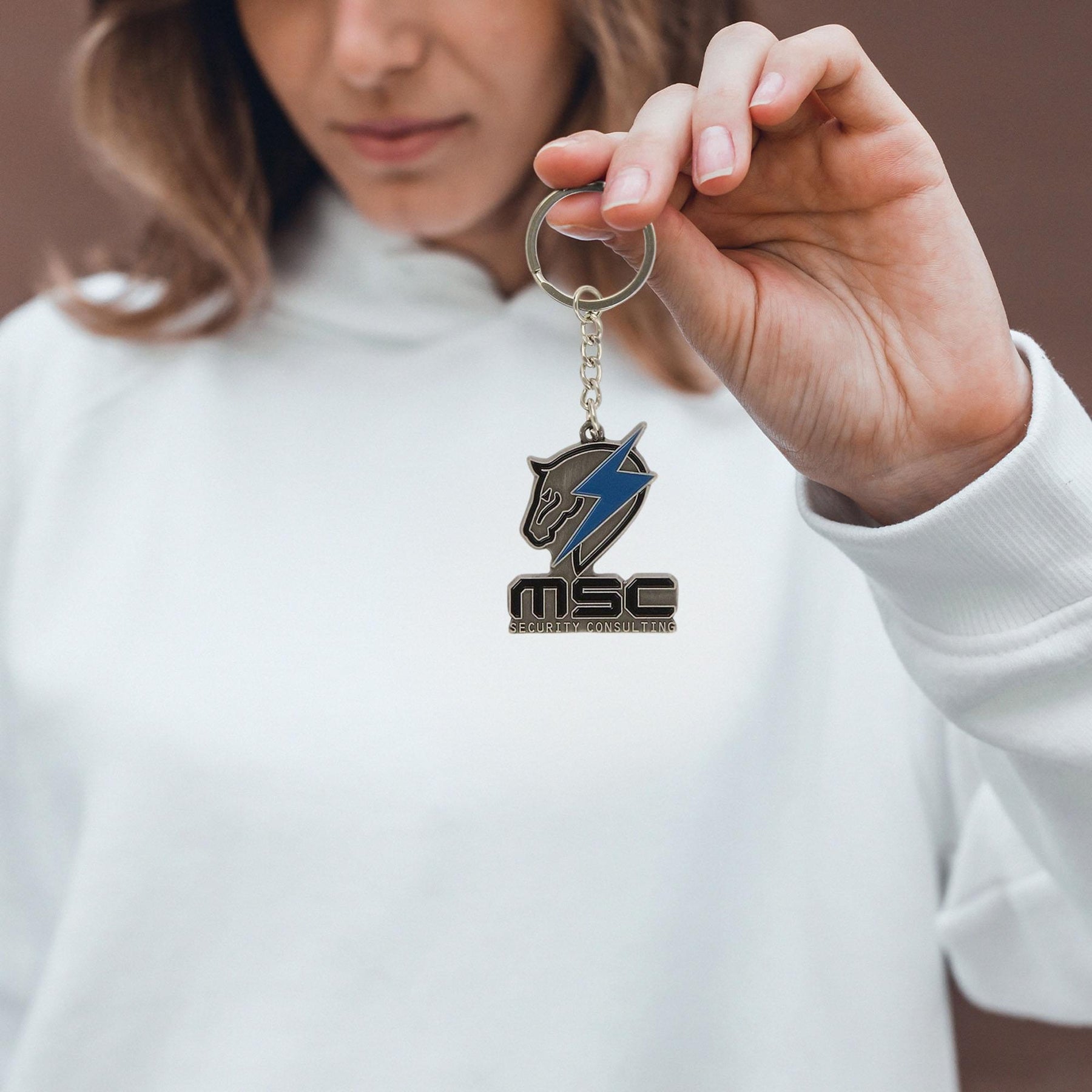 Metal Gear Rising Keychain "Maverick Security"