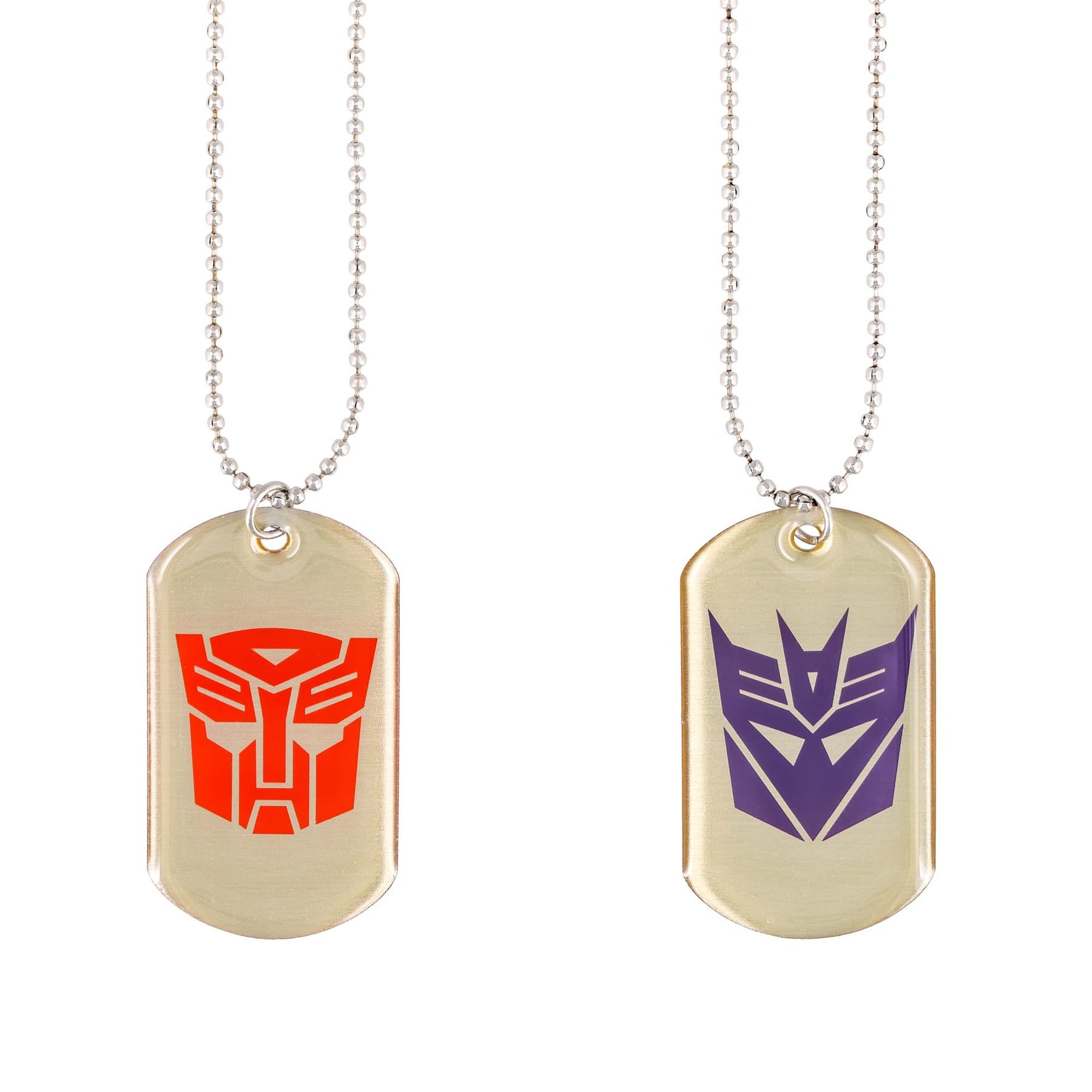 Transformers Autobot & Decepticon Logo Dog Tags