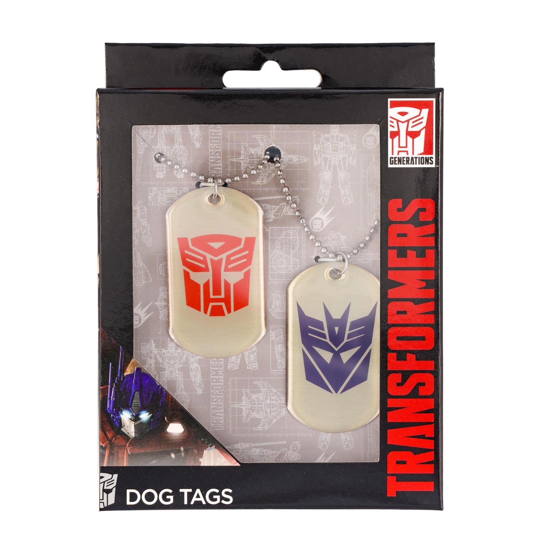 Transformers Autobot & Decepticon Logo Dog Tags