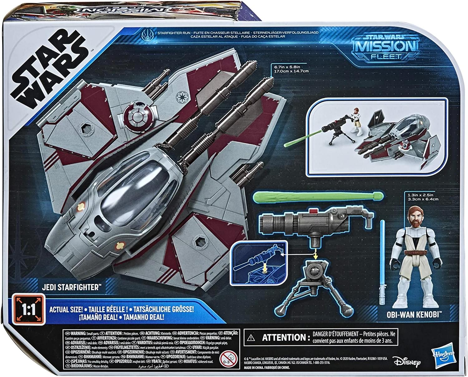 Star Wars Mission Fleet Obi-Wan Kenobi Jedi Starfighter