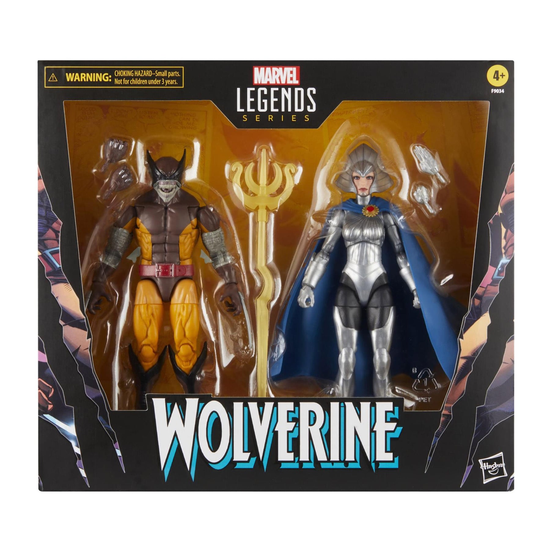 Marvel Legends 6 Inch Action Figure Set | Wolverine and Lilandra Neramani