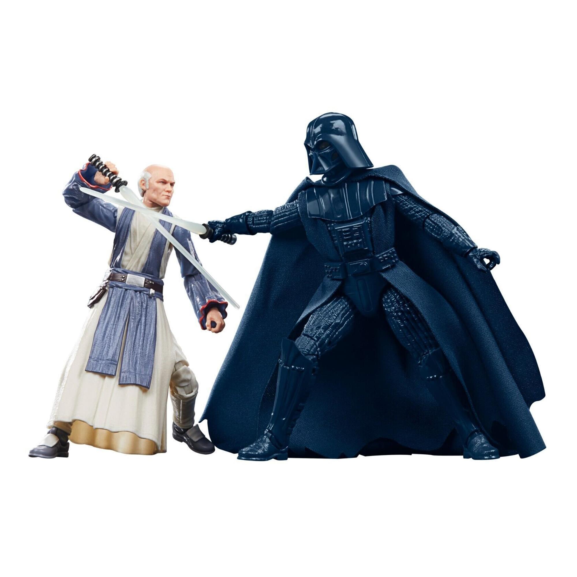 Pack De 2 Figurines Hasbro Star Wars Vintage : Obi-Wan Et Dark Vador, Neuves Sous Blister