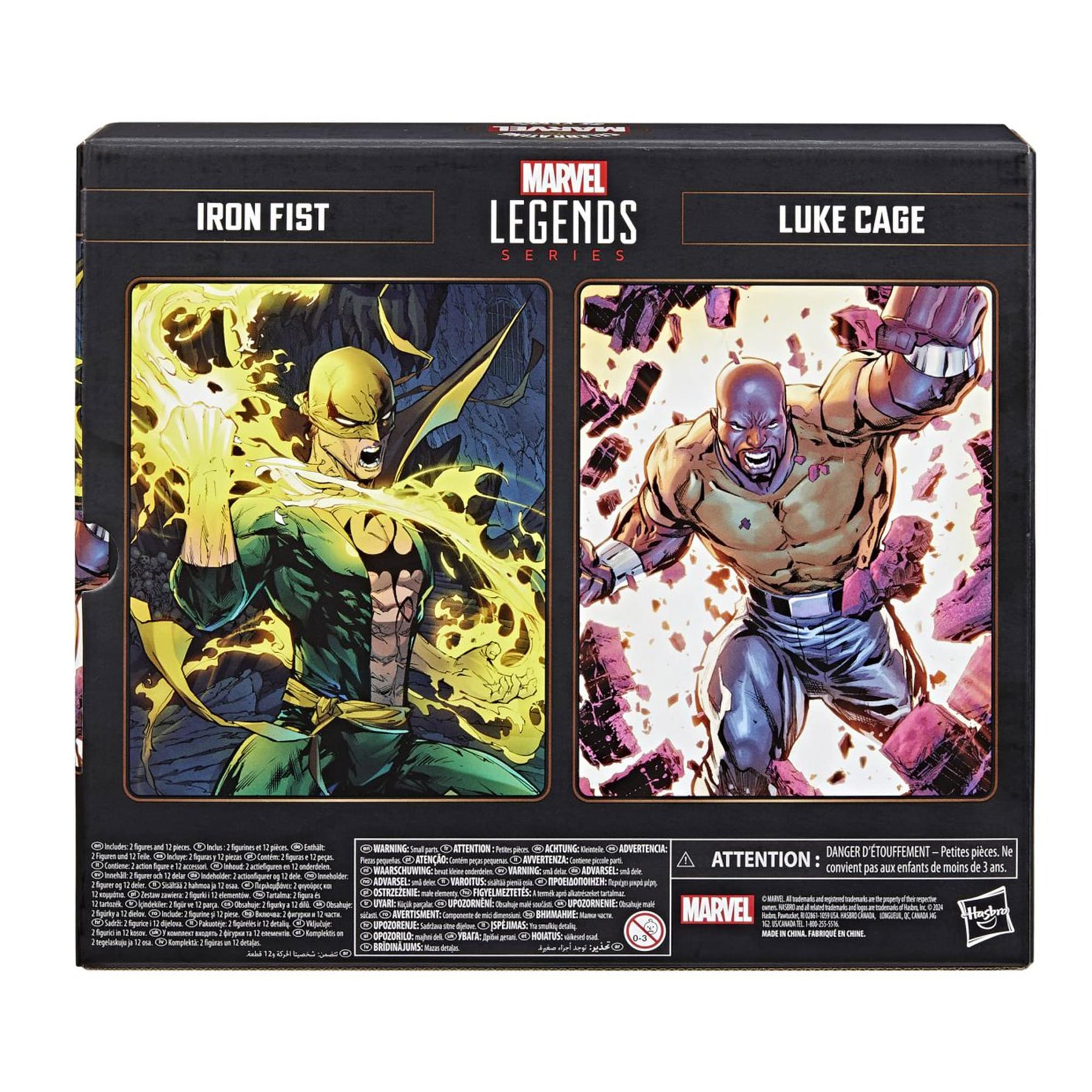 Marvel Legends Iron Fist and Luke Cage 6 Inch Action Figure Set