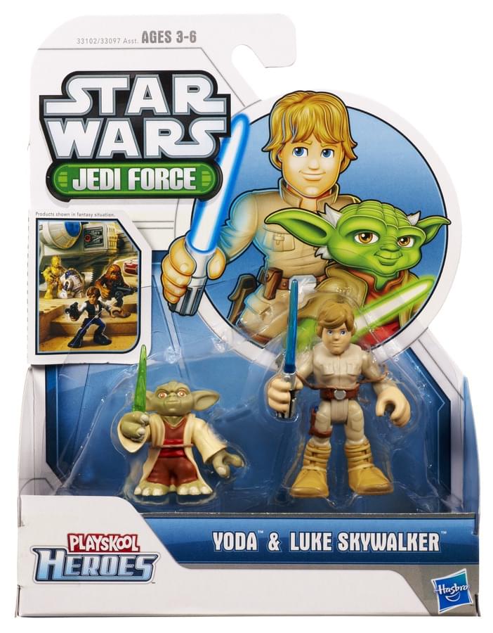Star Wars Jedi Force Playschool Heroes 2-Pack Yoda & Luke Skywalker