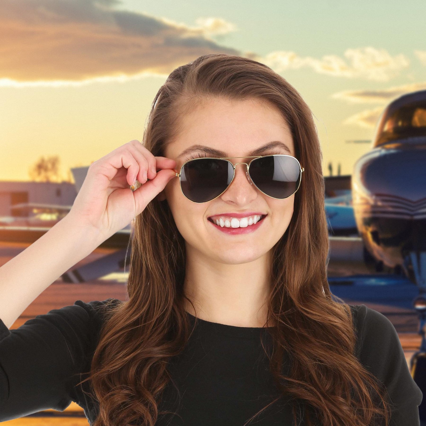 Police / Aviator Costume Glasses