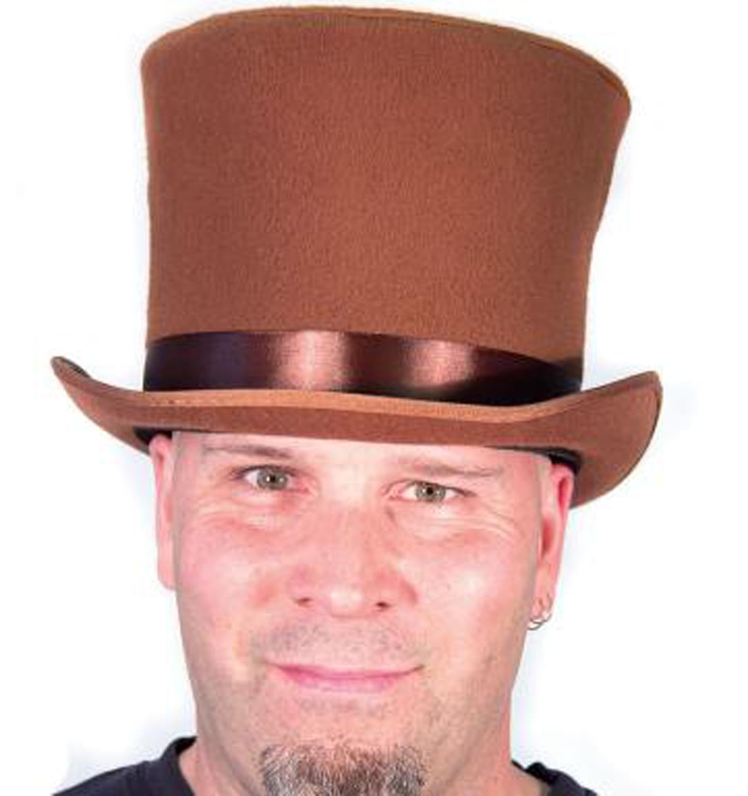 Bell Topper Costume Hat Adult: Brown