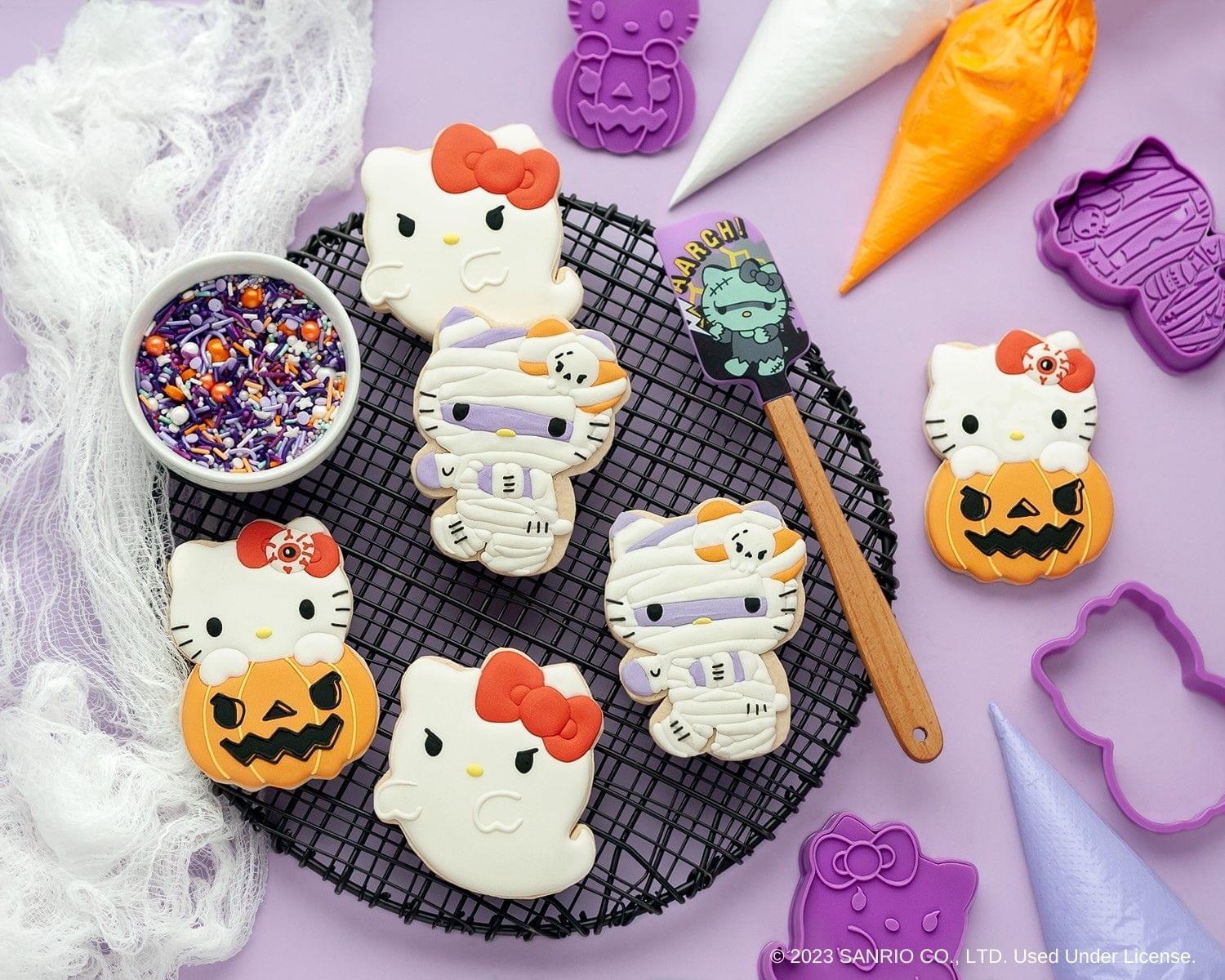 Sanrio Hello Kitty Halloween 50-Piece Cookie Stamp and Frosting Set