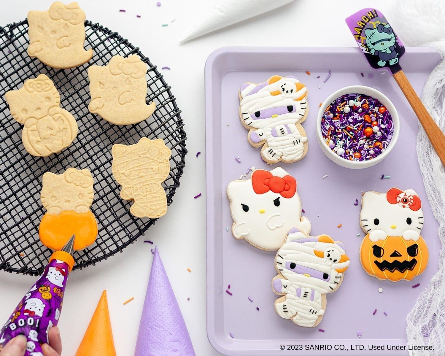 Sanrio Hello Kitty Halloween 50-Piece Cookie Stamp and Frosting Set