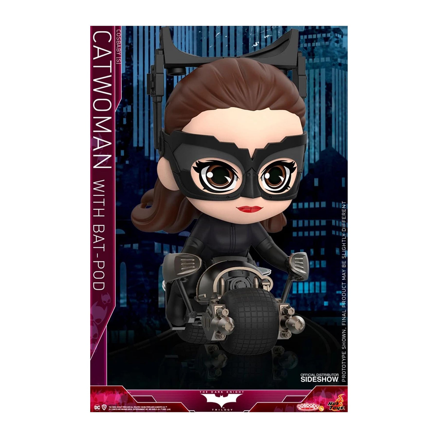 DC Batman The Dark Knight Rises Catwoman with Batpod Cosbaby (S) Bobblehead