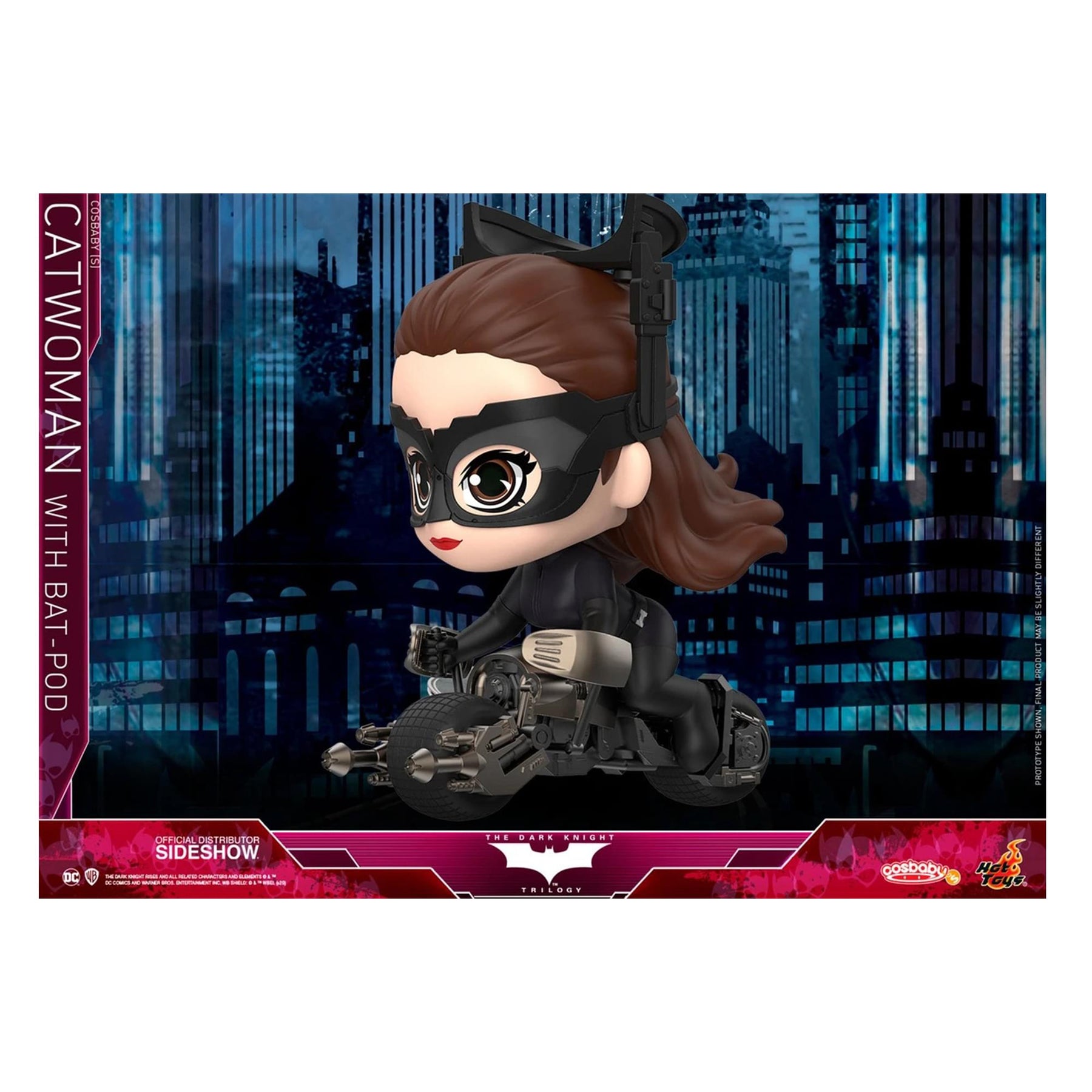 DC Batman The Dark Knight Rises Catwoman with Batpod Cosbaby (S) Bobblehead
