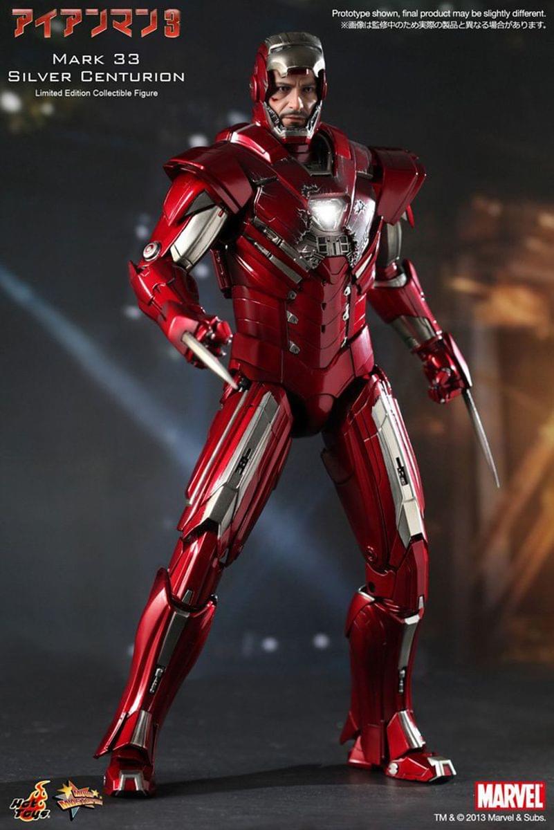 Iron Man 3 Silver Centurian Mark XXXIII (33) Hot Toys 1:6 Scale Figure