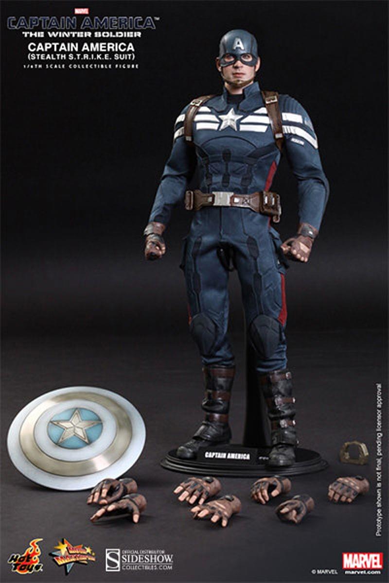 Captain America The Winter Soldier 1:6 Masterpiece Action Figure By Hot Toys