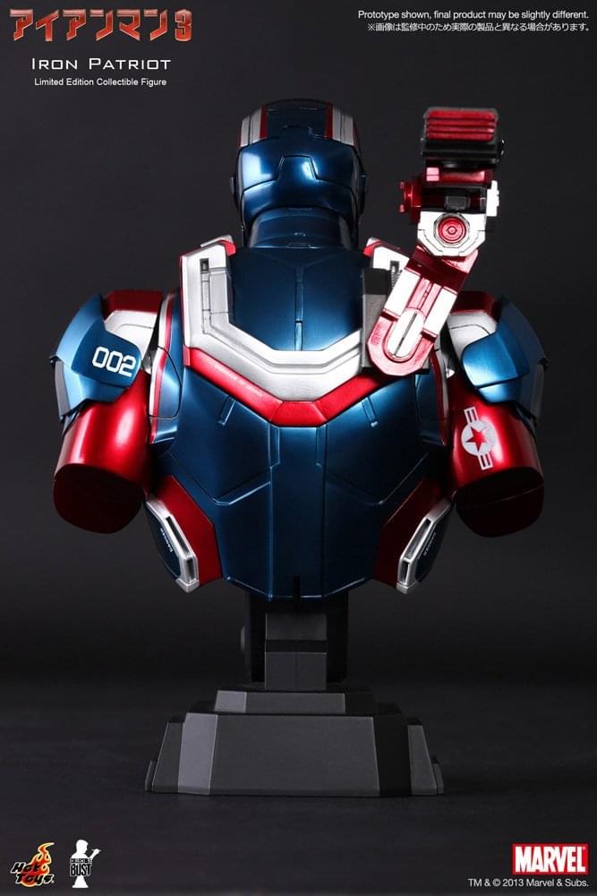 Iron Man 3 9" Bust: Iron Patriot