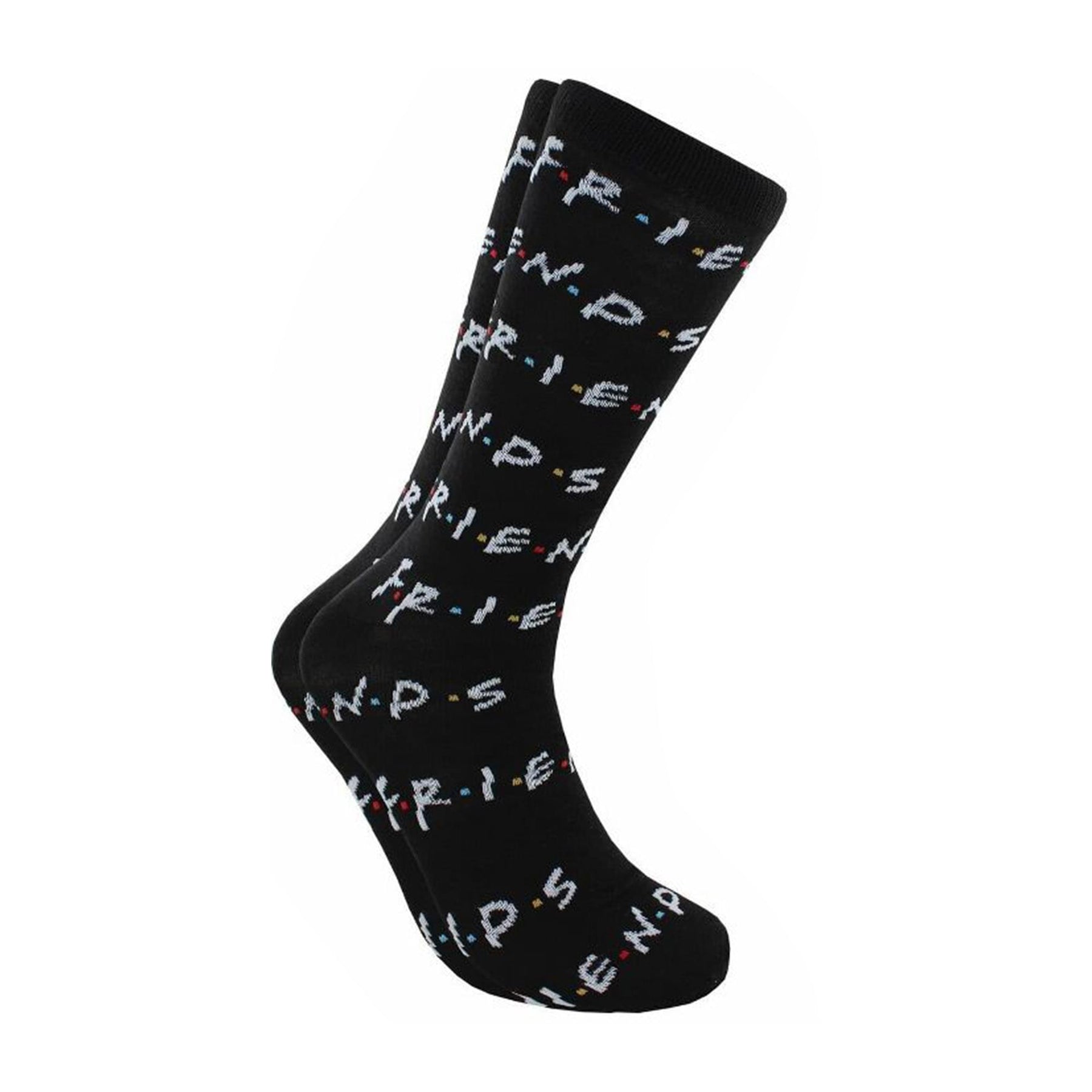 Friends How You Doing and Logo Unisex Novelty Crew Socks | 2 Pairs | Size 6-12