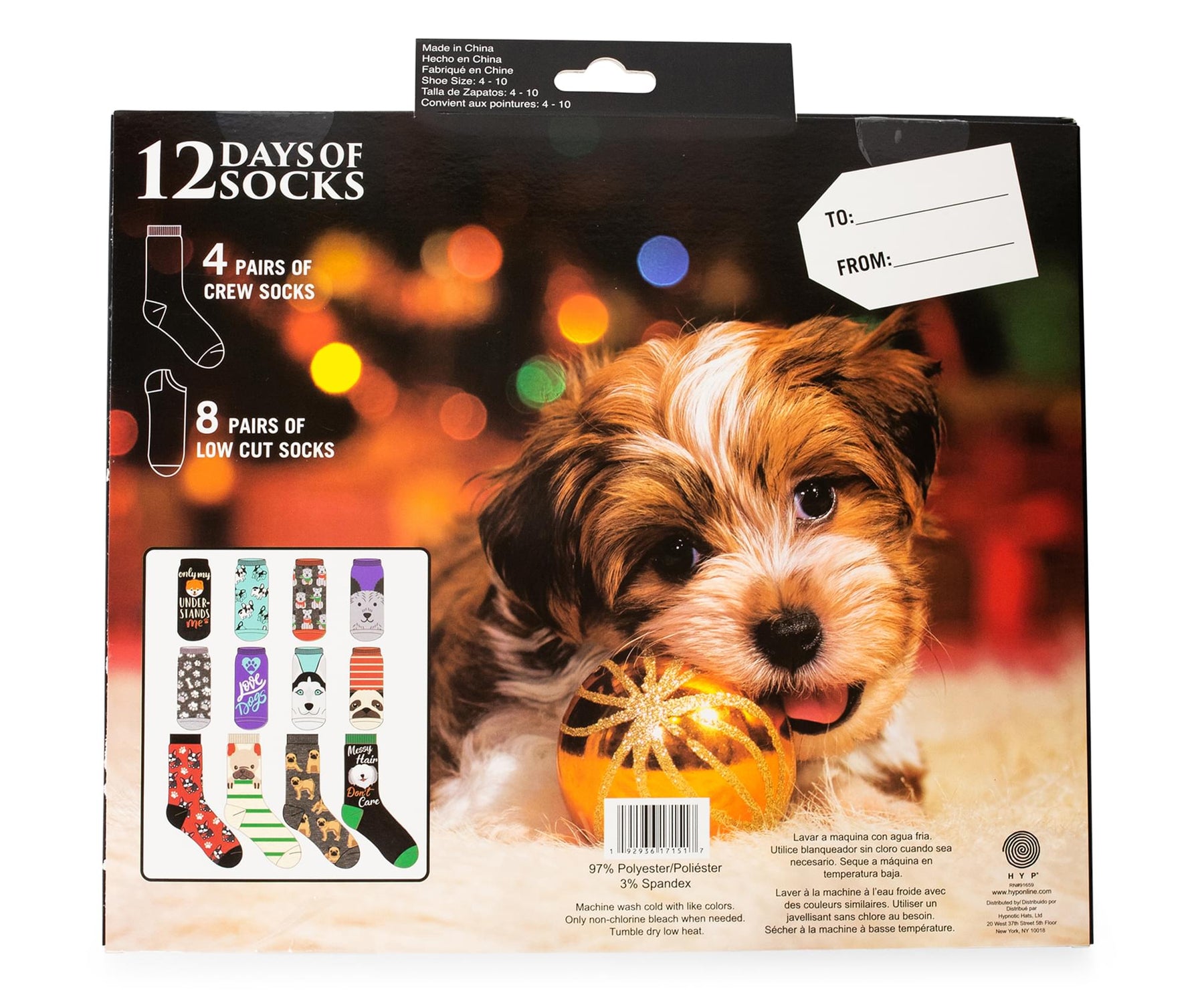Unleash the Holiday Cheer Womens 12 Days of Socks in Advent Gift Box