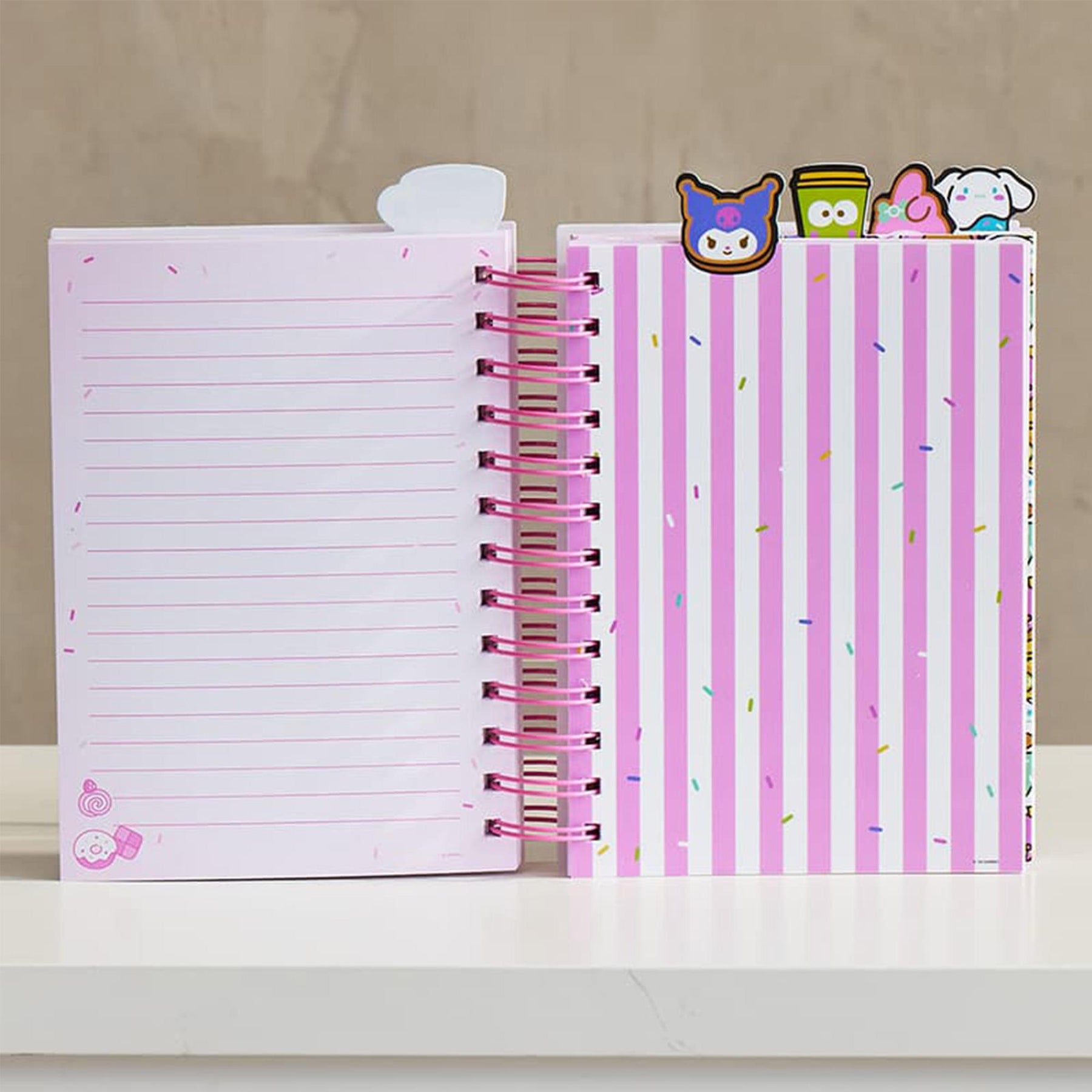 Sanrio Hello Kitty And Friends Cafe 5-Tab Spiral Notebook
