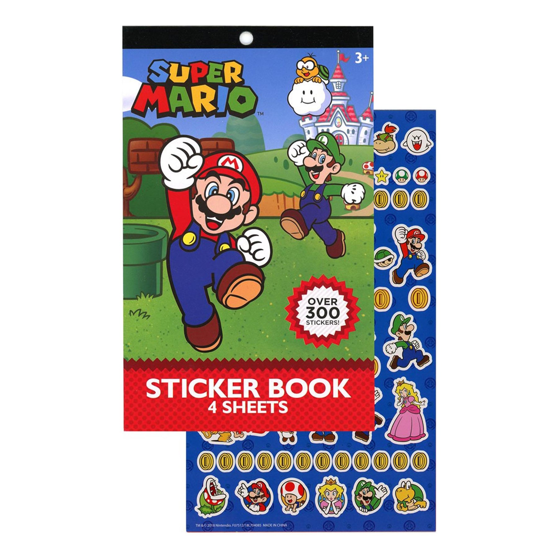 Super Mario 4 Sheet Sticker Pad | 300+ Stickers