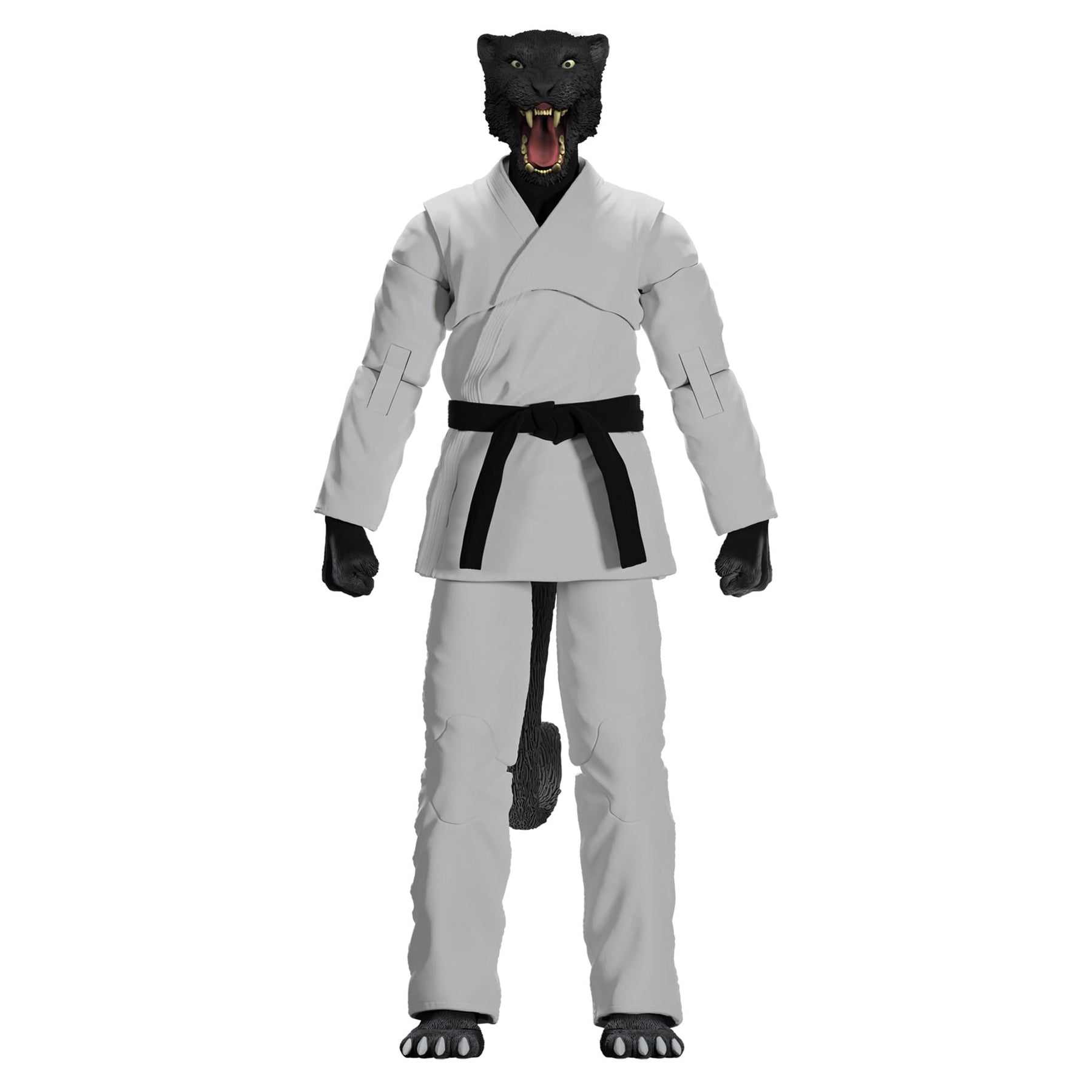 Zoo Jitsu Fighters 6 Inch Action Figure | Paulo the Panther with White Gi