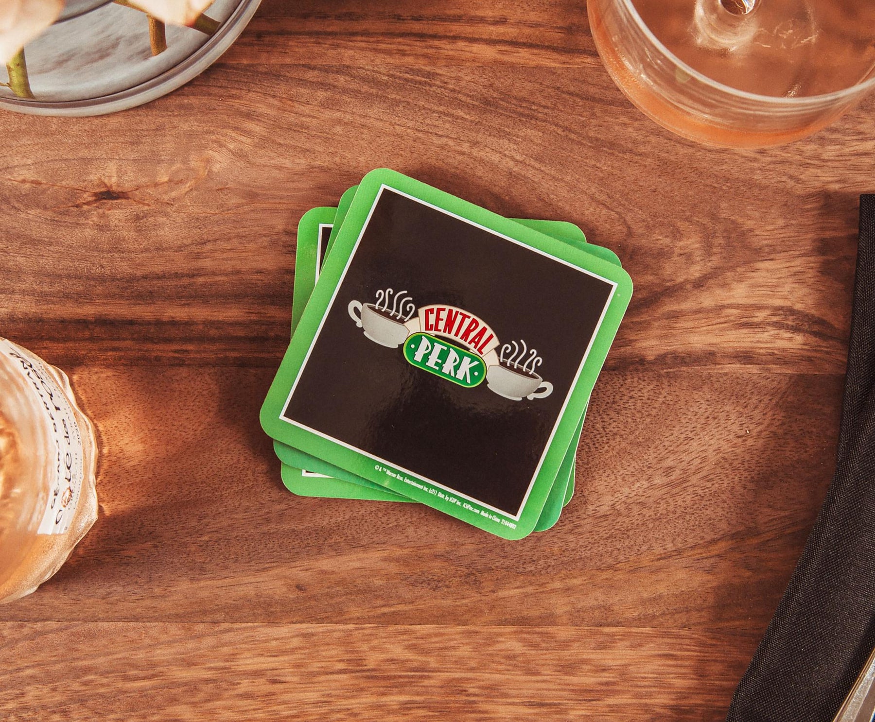 Friends Central Perk Logo Cork Coasters | Set of 4