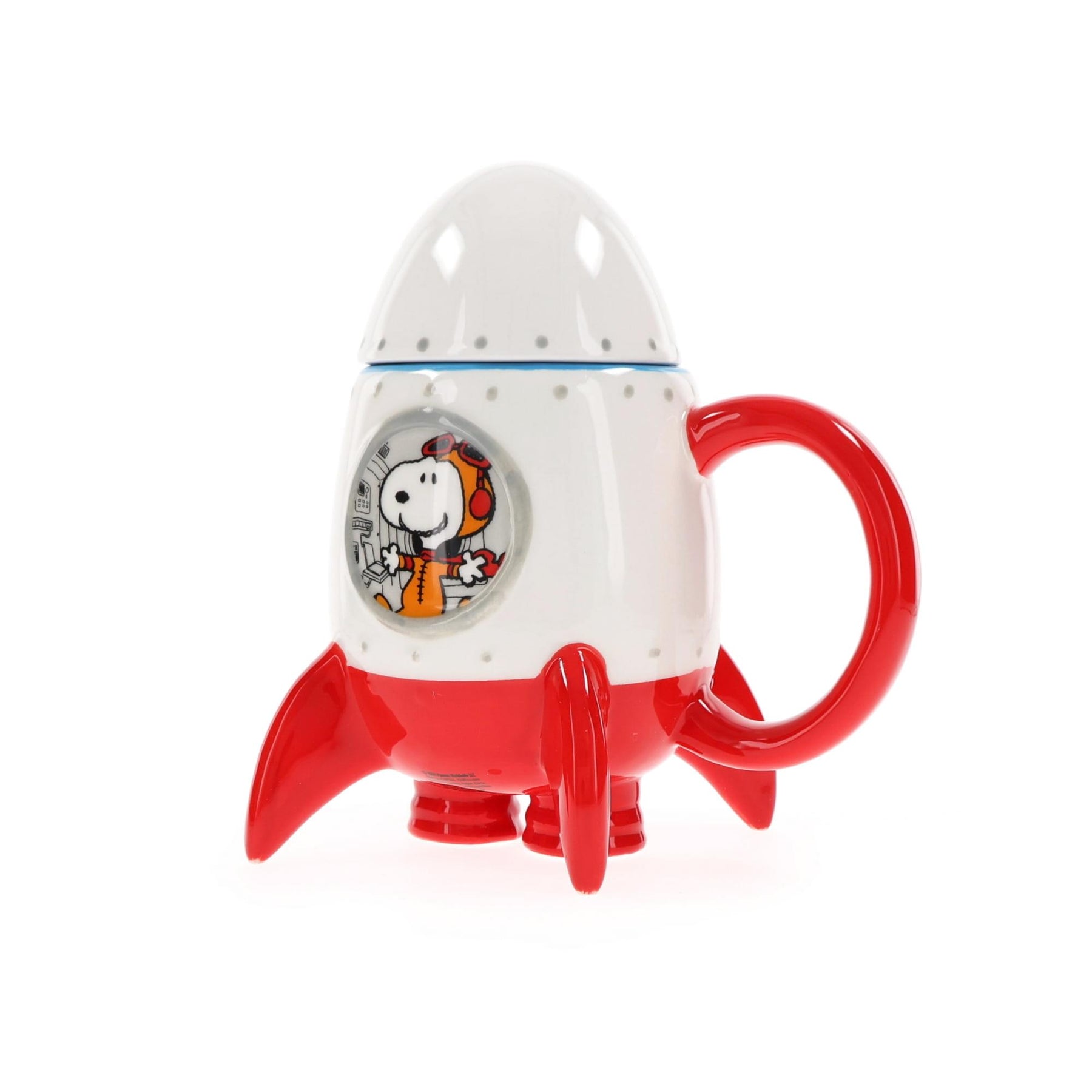Peanuts Snoopy in Rocketship 15oz Molded Mug with Cap