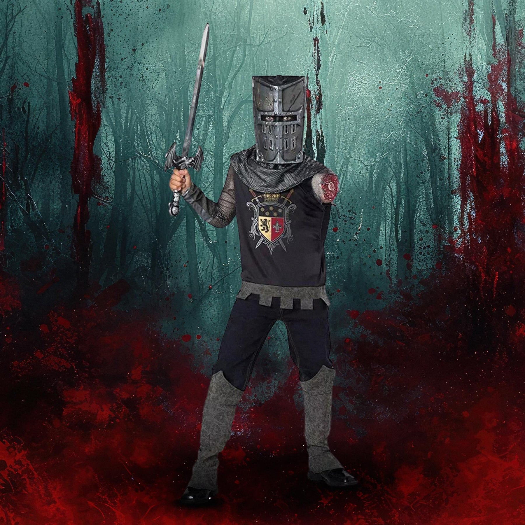 Black Knight Zombie Child Costume