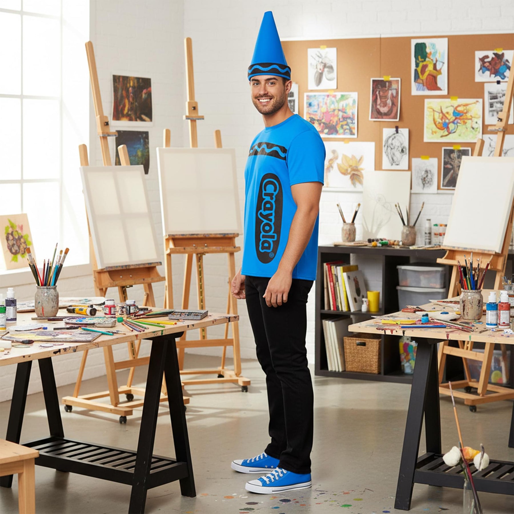 Craylola Crayon Blue Adult Costume