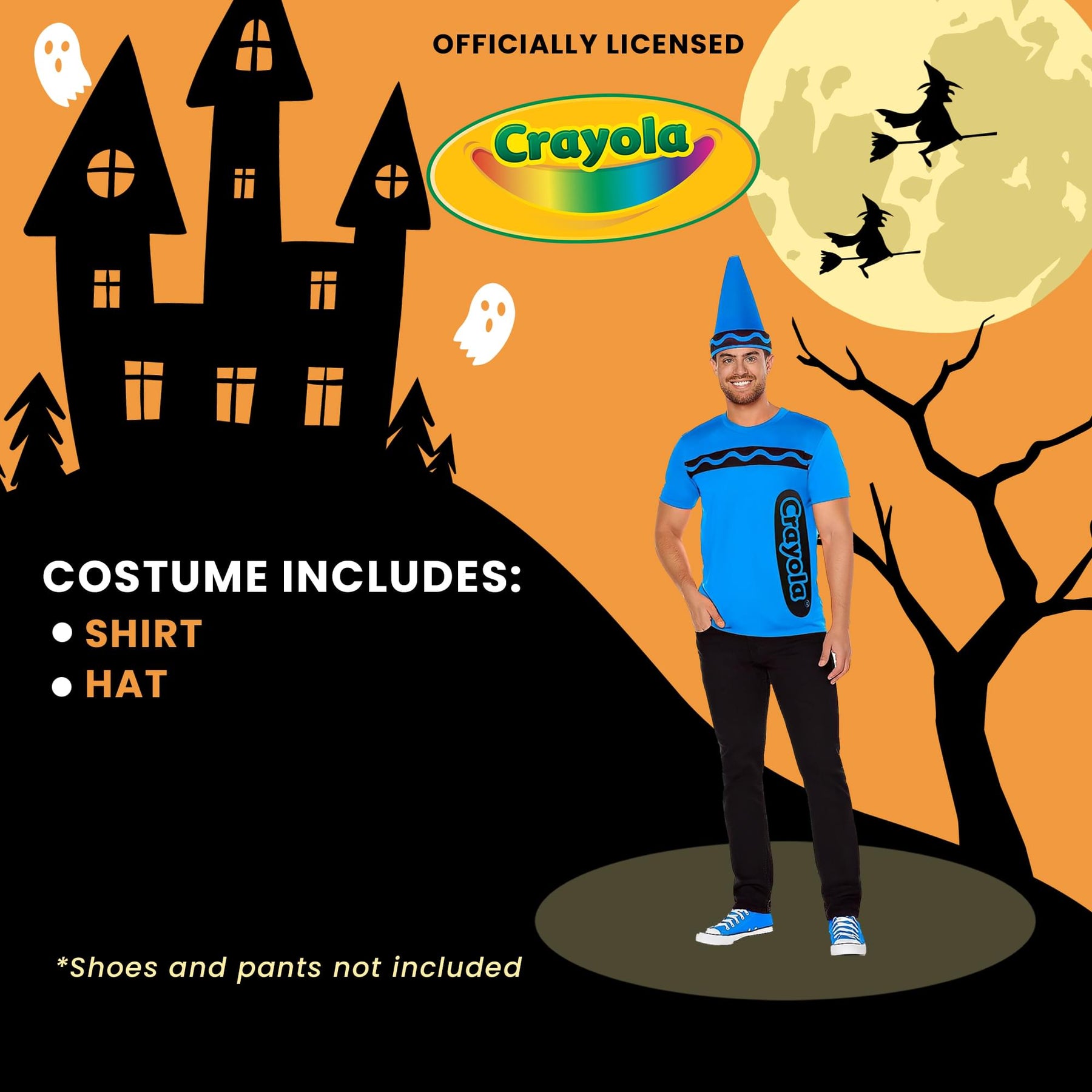 Craylola Crayon Blue Adult Costume