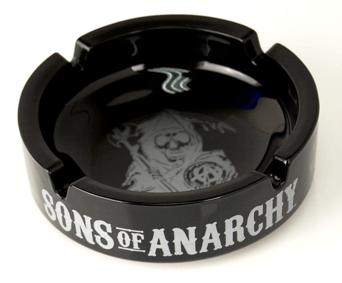 Sons Of Anarchy Black Grim Reaper Skull Logo Ash Tray