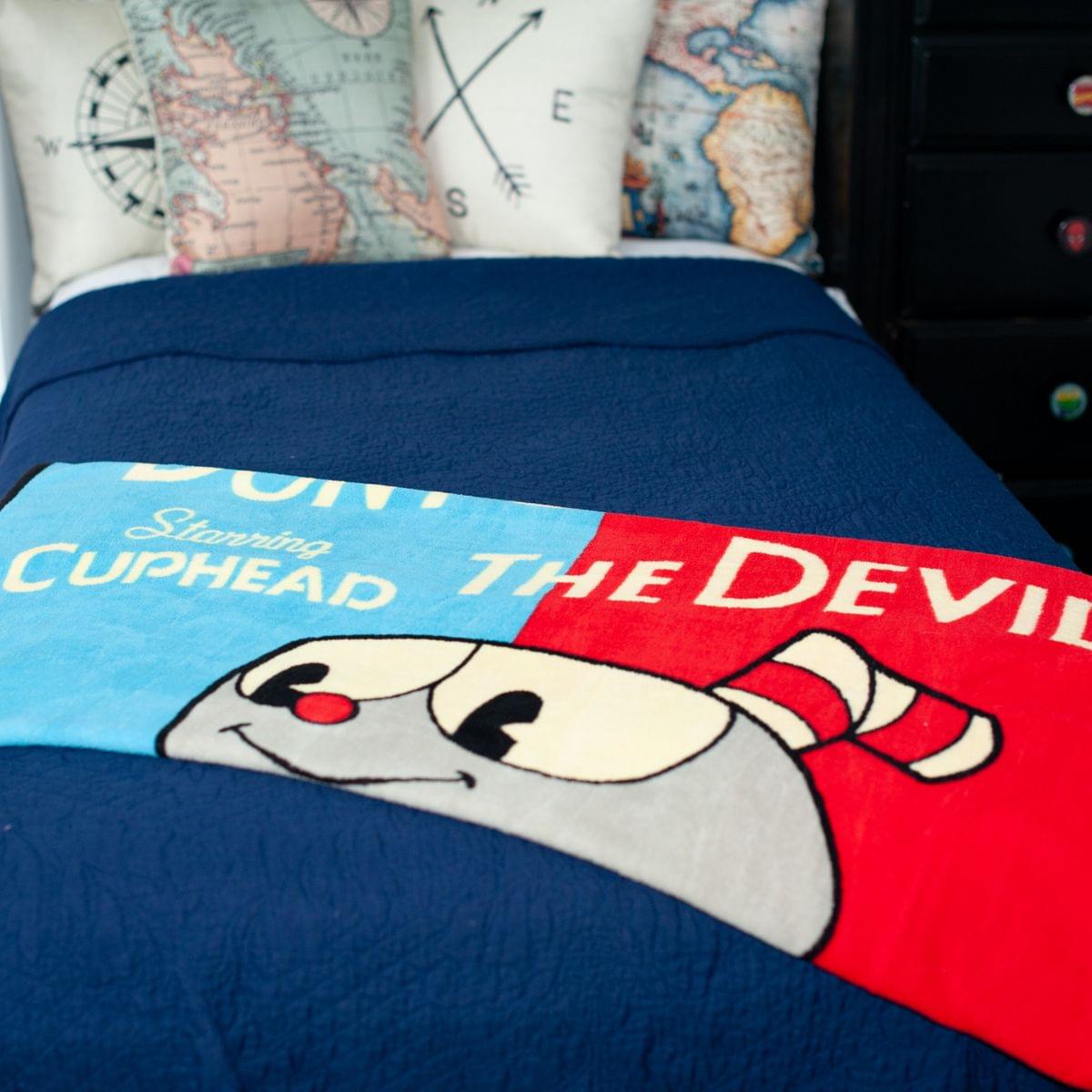 Cuphead Don't Deal with the Devil Lightweight Fleece Blanket | 45 x 60 Inches