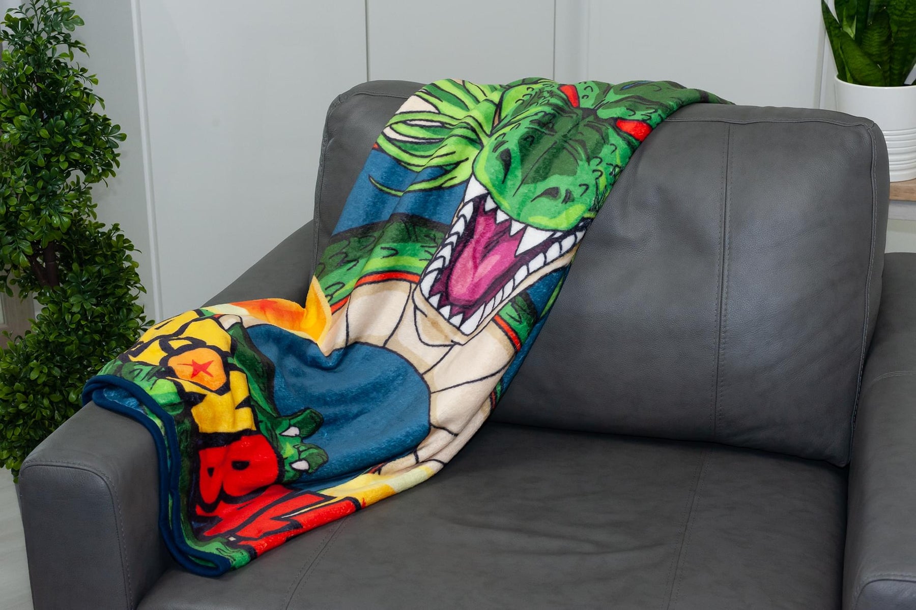 Dragon Ball Z Shenron Throw Blanket | Features 7 Dragon Balls | 60 x 45 Inches