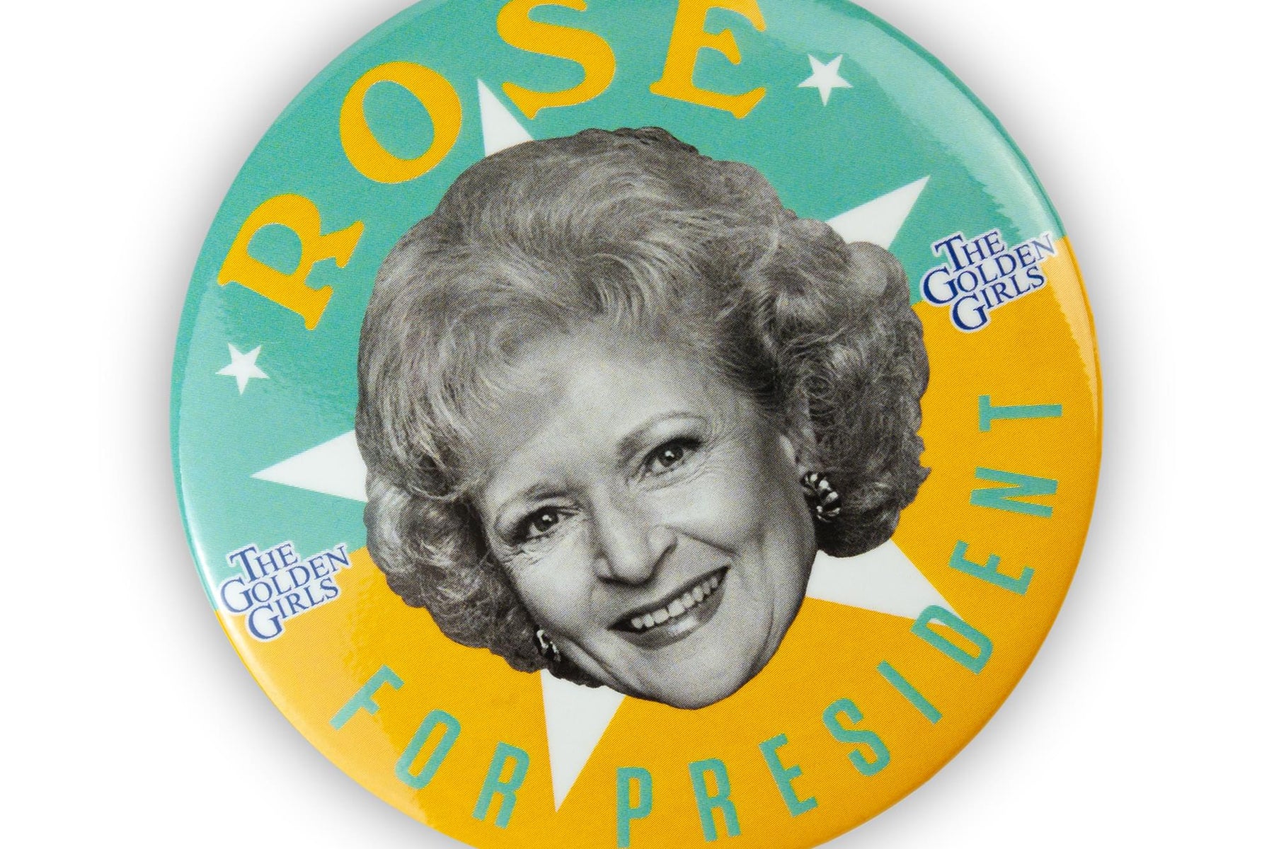 The Golden Girls Rose Presidential Campaign Button Pin | Measures 3 Inches