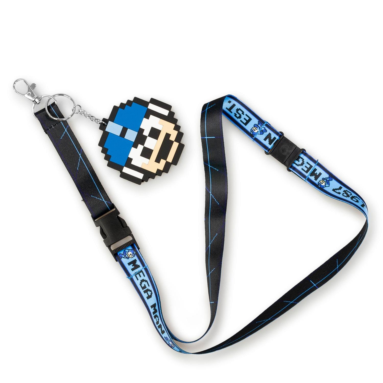 Mega Man collectibles | Mega Man 1987 Lanyard | 8 - Bit Mega Man Charm