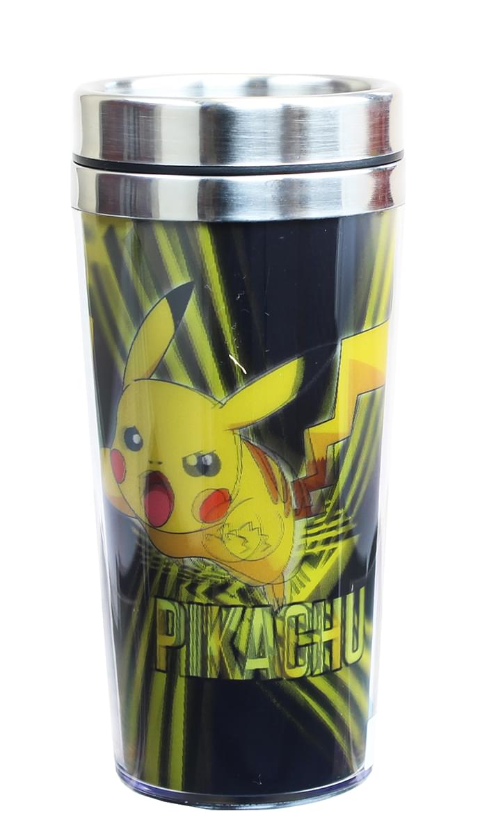 Pokemon 16oz Travel Mug Set: Charizard, Charmander, Pikachu, Group