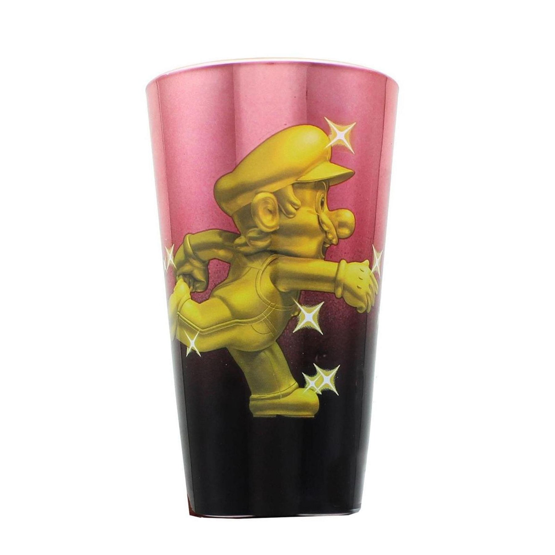 Super Mario Bros. Gold Mario Metal Plated Pint Glass