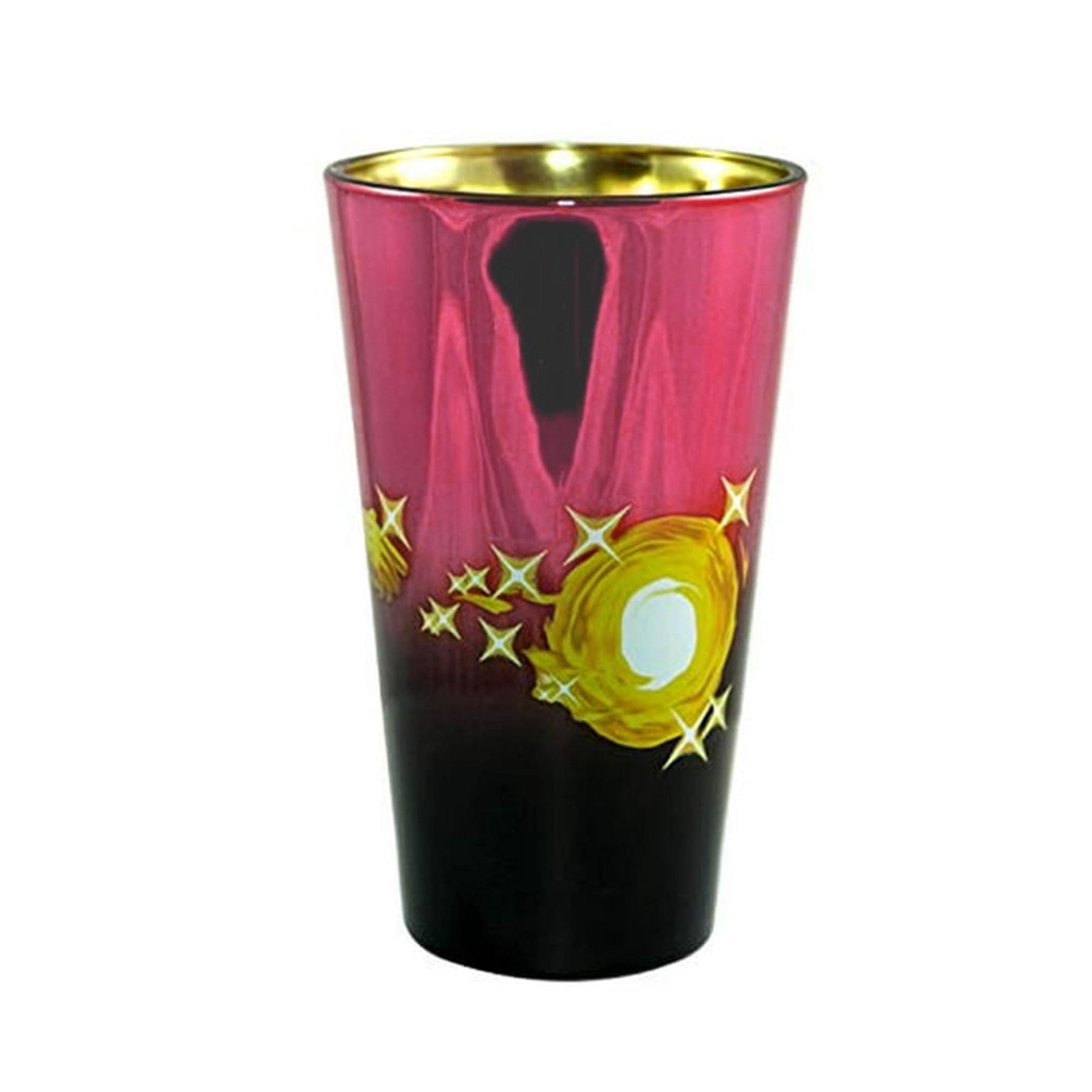 Super Mario Bros. Gold Mario Metal Plated Pint Glass