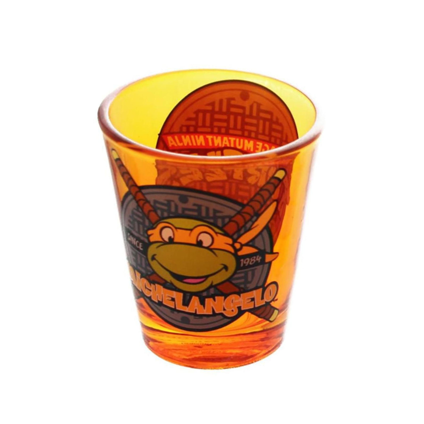 Teenage Mutant Ninja Turtles Orange Michelangelo Shot Glass