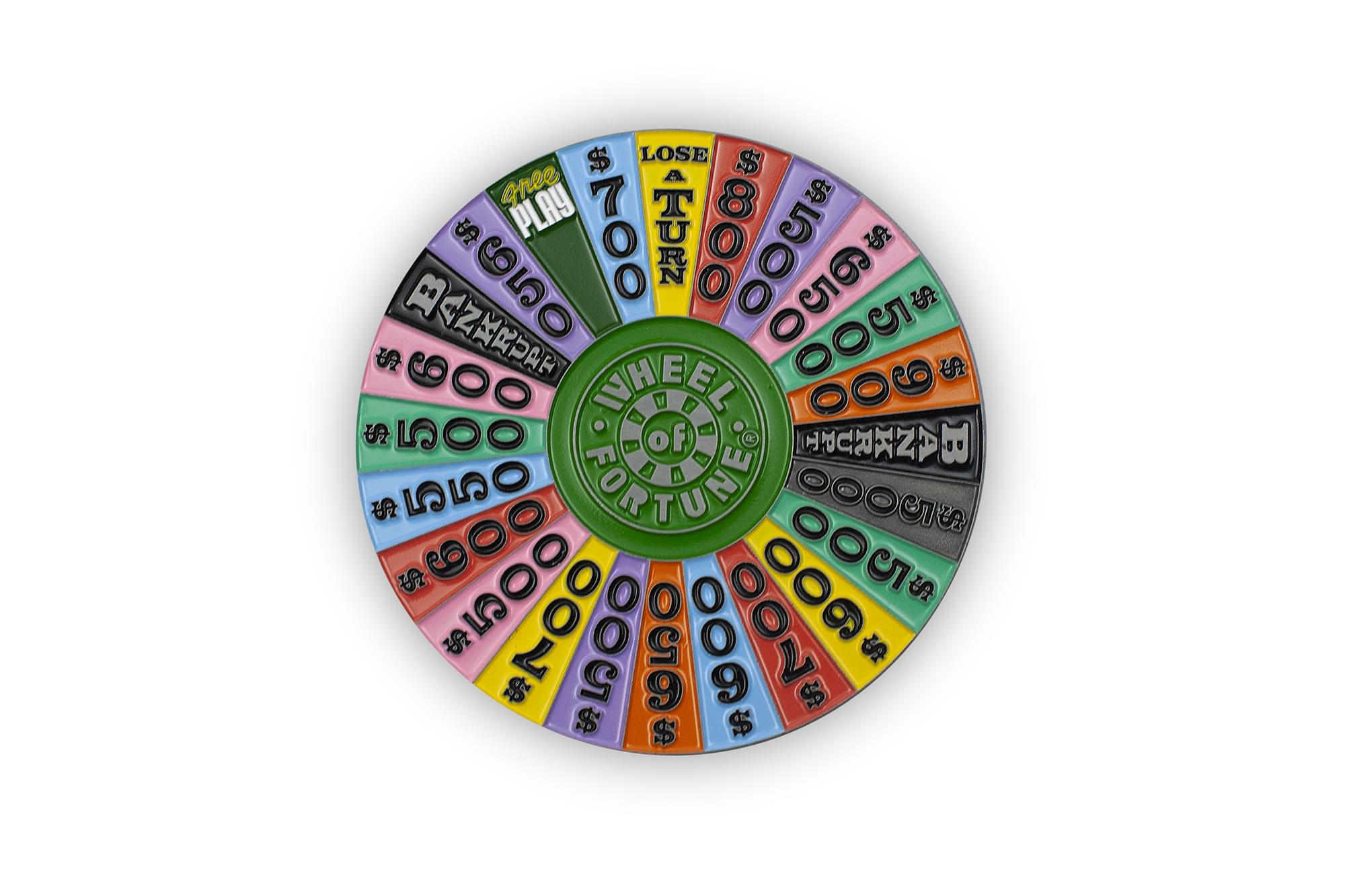 Wheel of Fortune Spin Wheel Enamel Collector Pin | Free Shipping