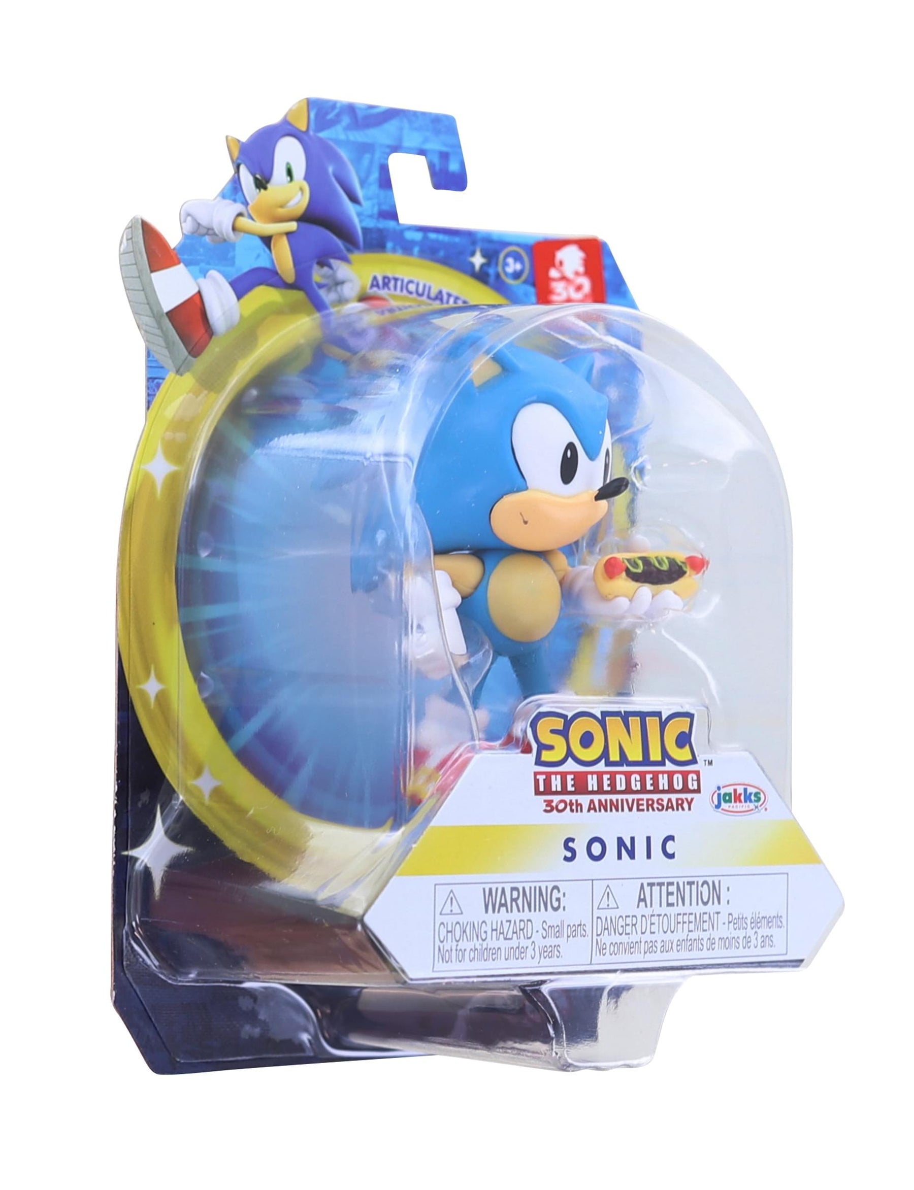 Sonic the Hedgehog 2.5 Inch Figure | Classic Sonic w/ Hot Dog