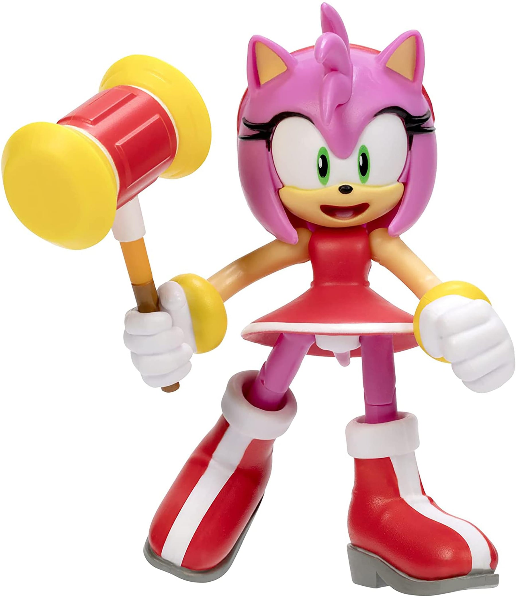 Sonic the Hedgehog 4 Inch Figure | Modern Amy with Hammer