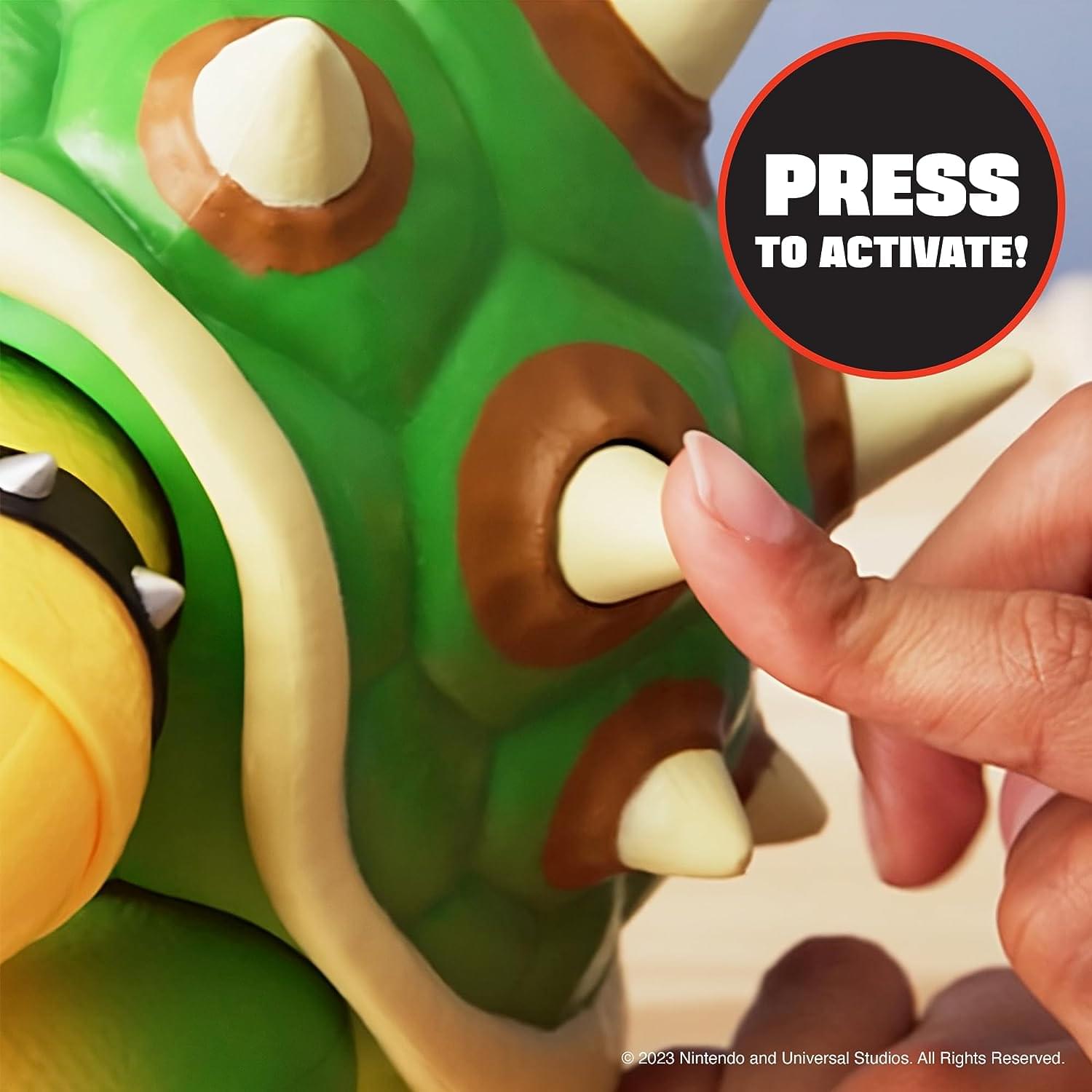Super Mario Bros. Movie 7 Inch Bowser Action Figure with Fire Breathing Effects