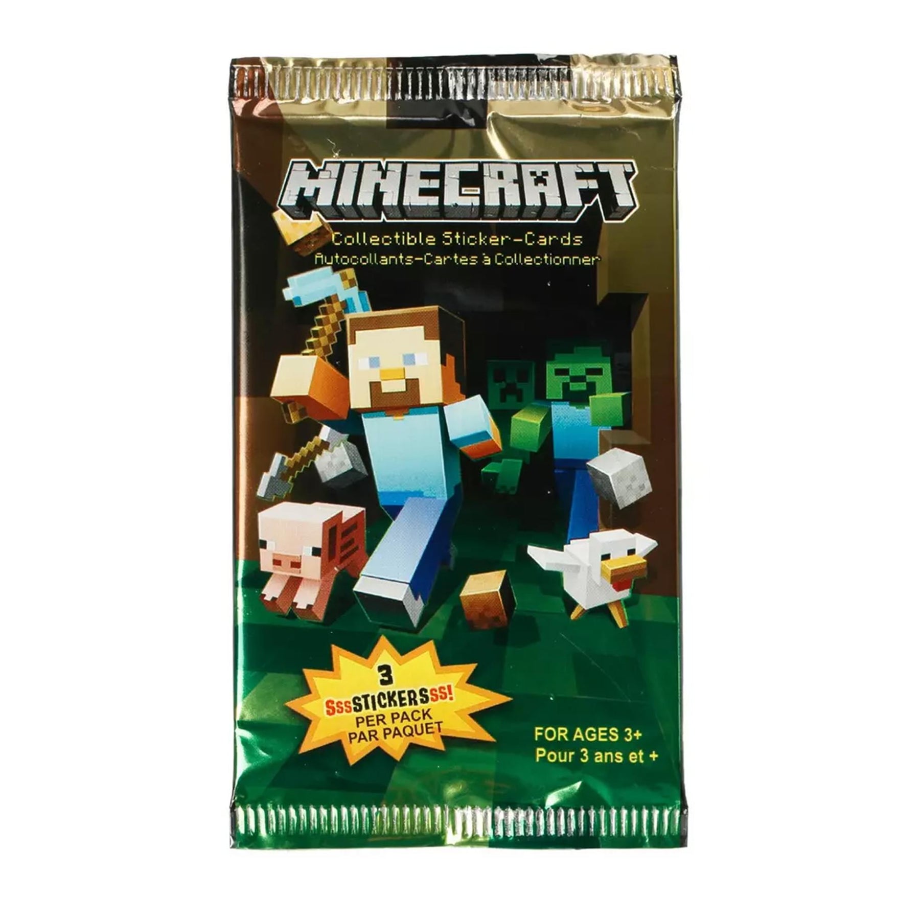 Minecraft Trading Card Sticker Box | 24 Packs