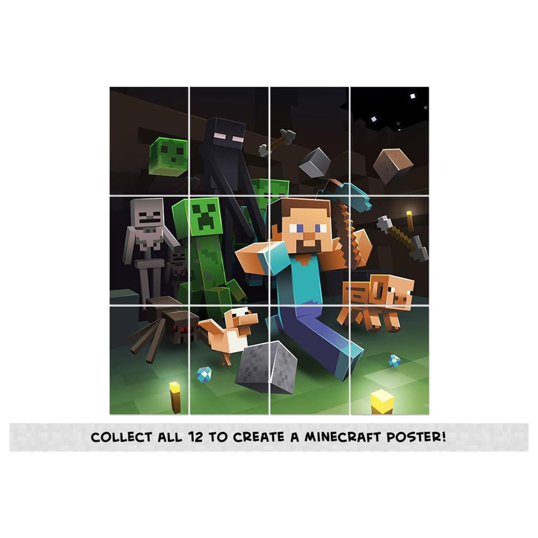 Minecraft Trading Card Sticker Box | 24 Packs