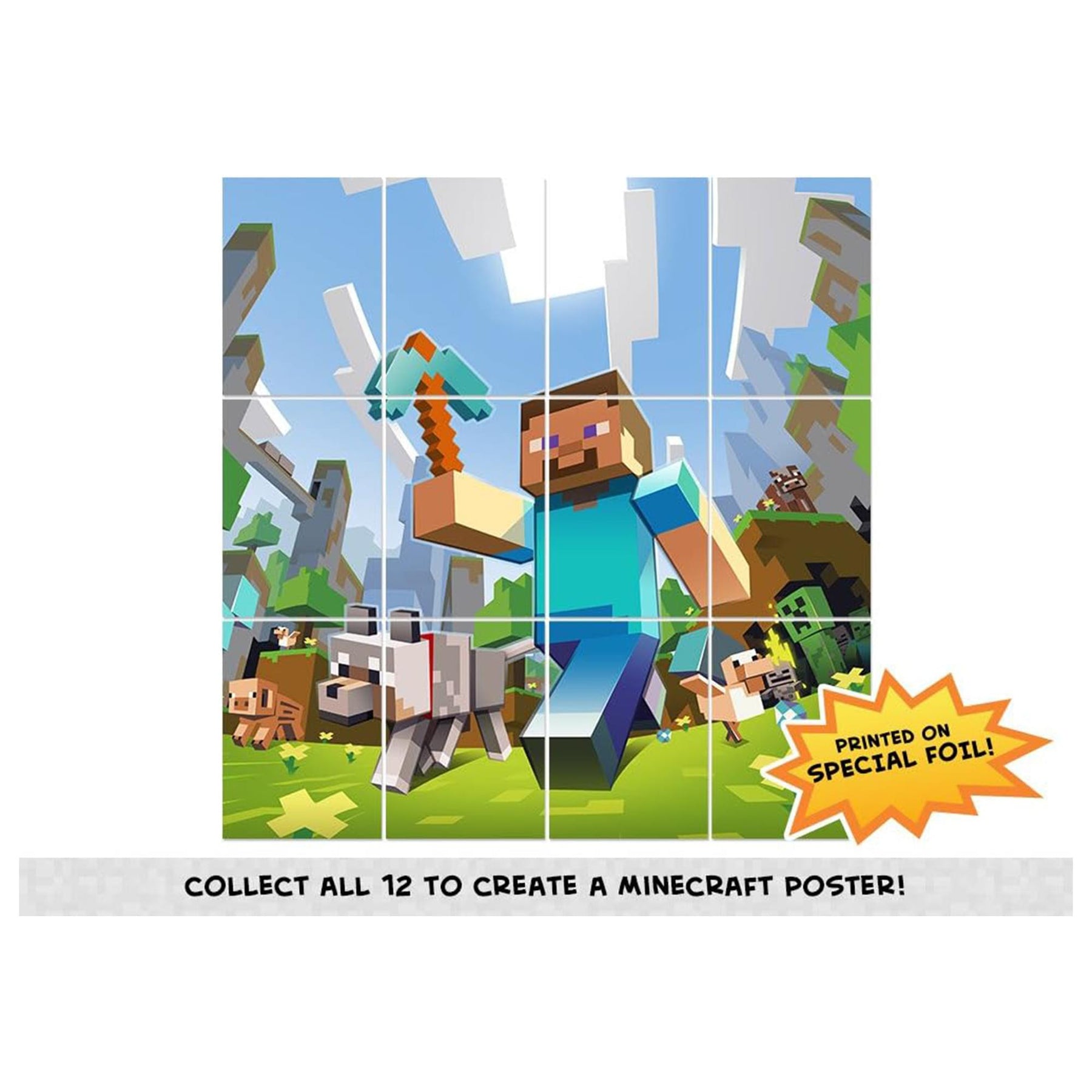Minecraft Trading Card Sticker Box | 24 Packs